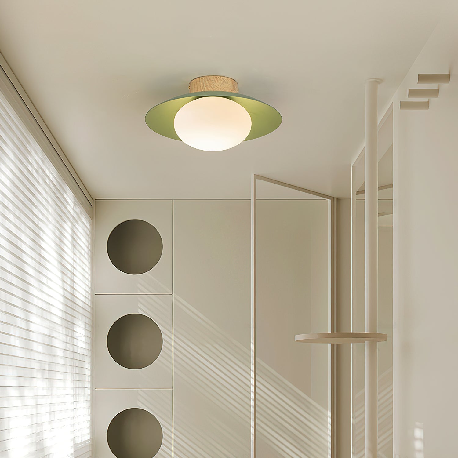 Verdora Green Flush Mount Ceiling Light