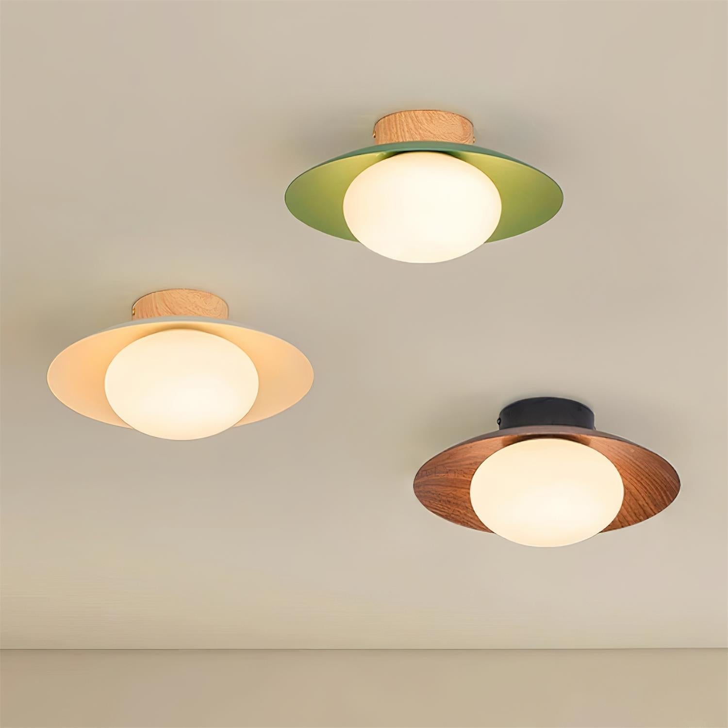 Verdora Green Flush Mount Ceiling Light