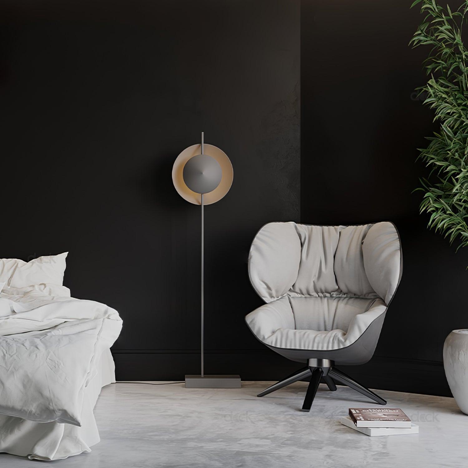 Circalla Dual Tone Floor Lamp-Neutral Decor