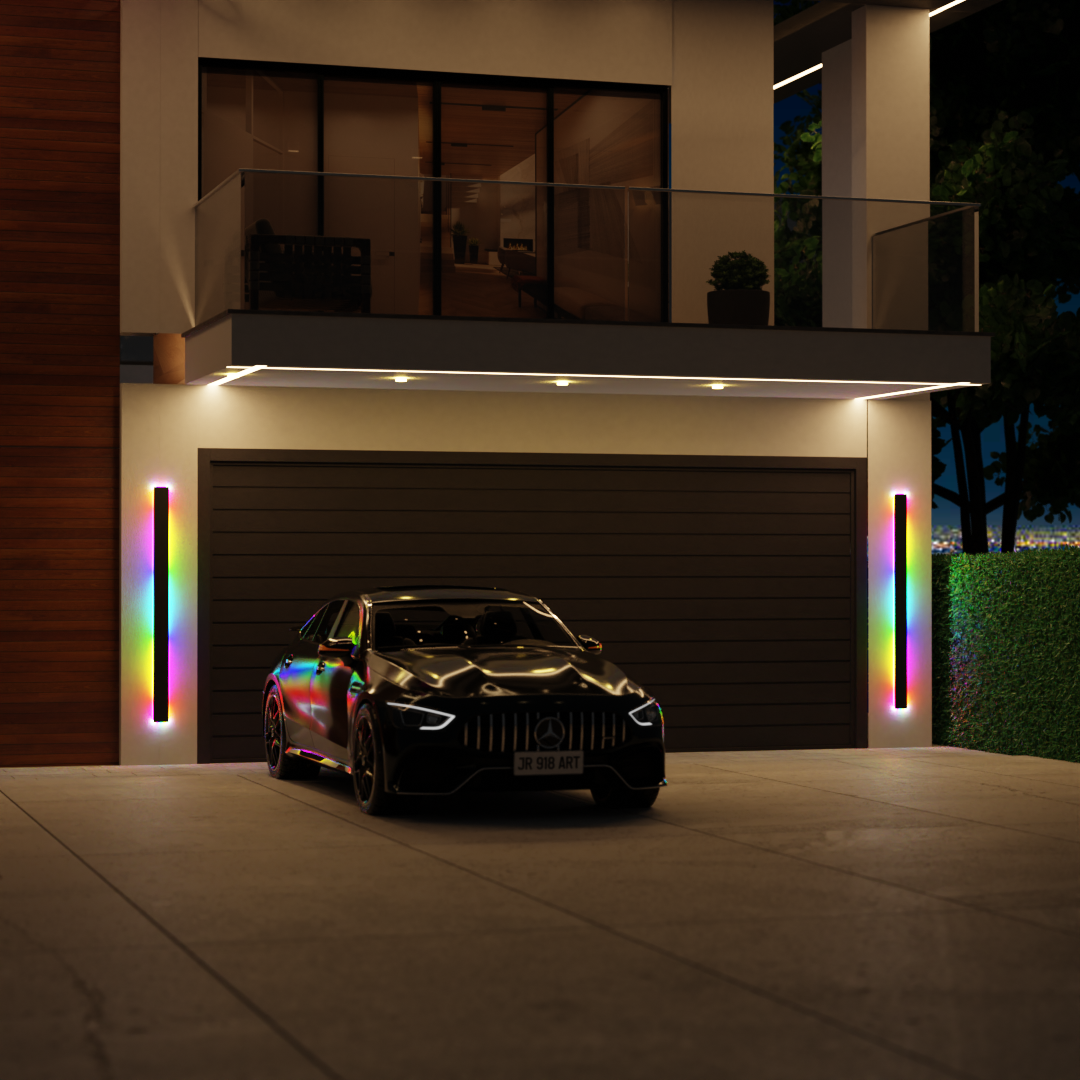 United Linear LED Long Minimalist Outdoor Wall Light