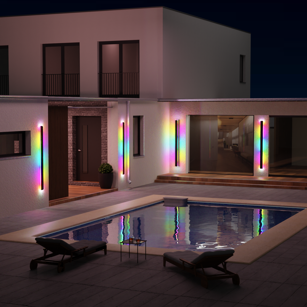 United Linear LED Long Minimalist Outdoor Wall Light