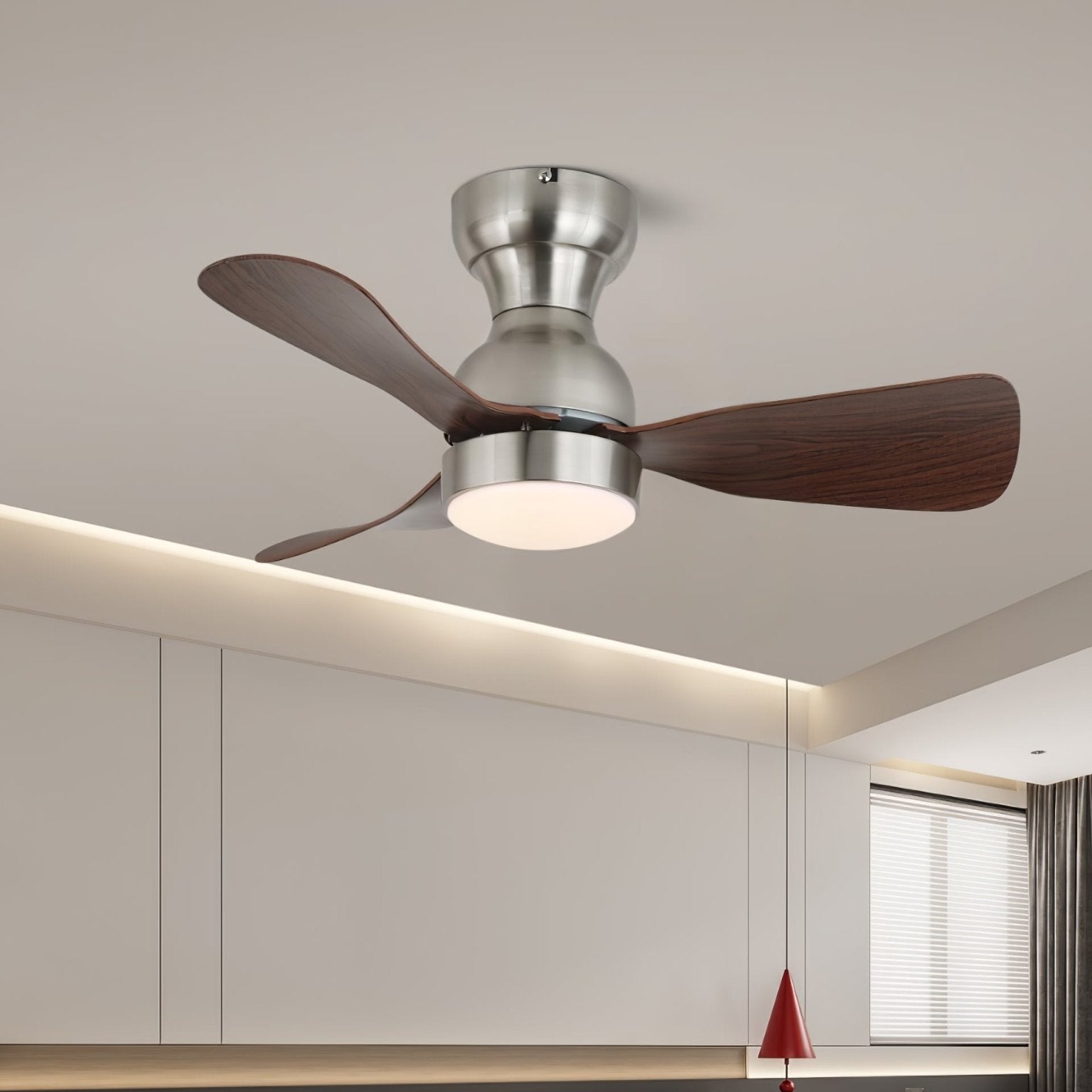 Aurdorus Modern Wood Ceiling Fan Light-Neutral Decor