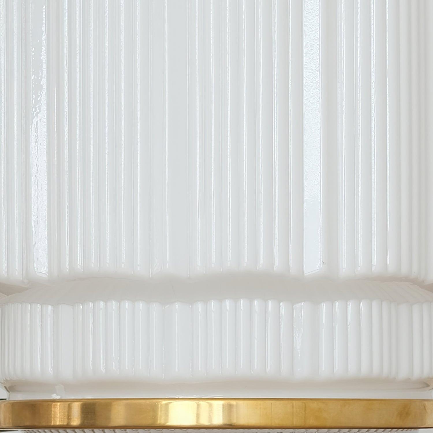 Lustra Pendant Light Brass Glass Ribbed-Neutral Decor