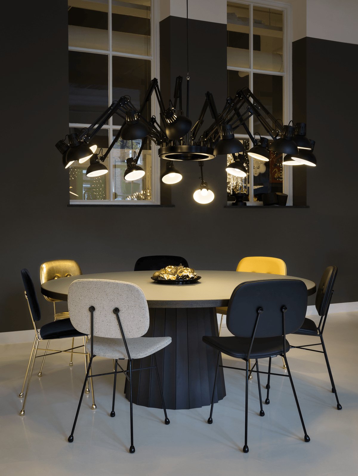 Livenu Chandelier Black Adjustable Multi Arm-Neutral Decor