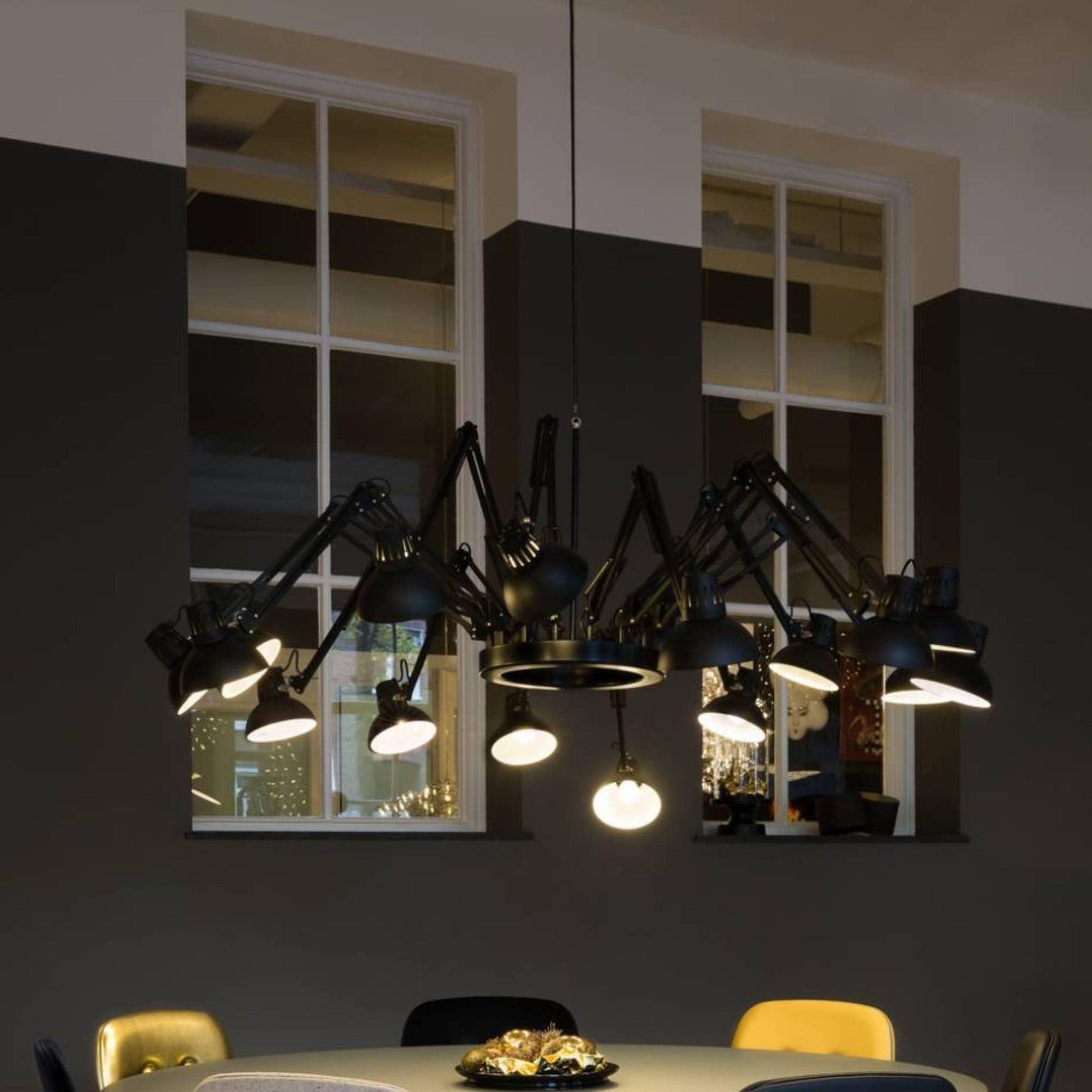 Livenu Chandelier Black Adjustable Multi Arm-Neutral Decor