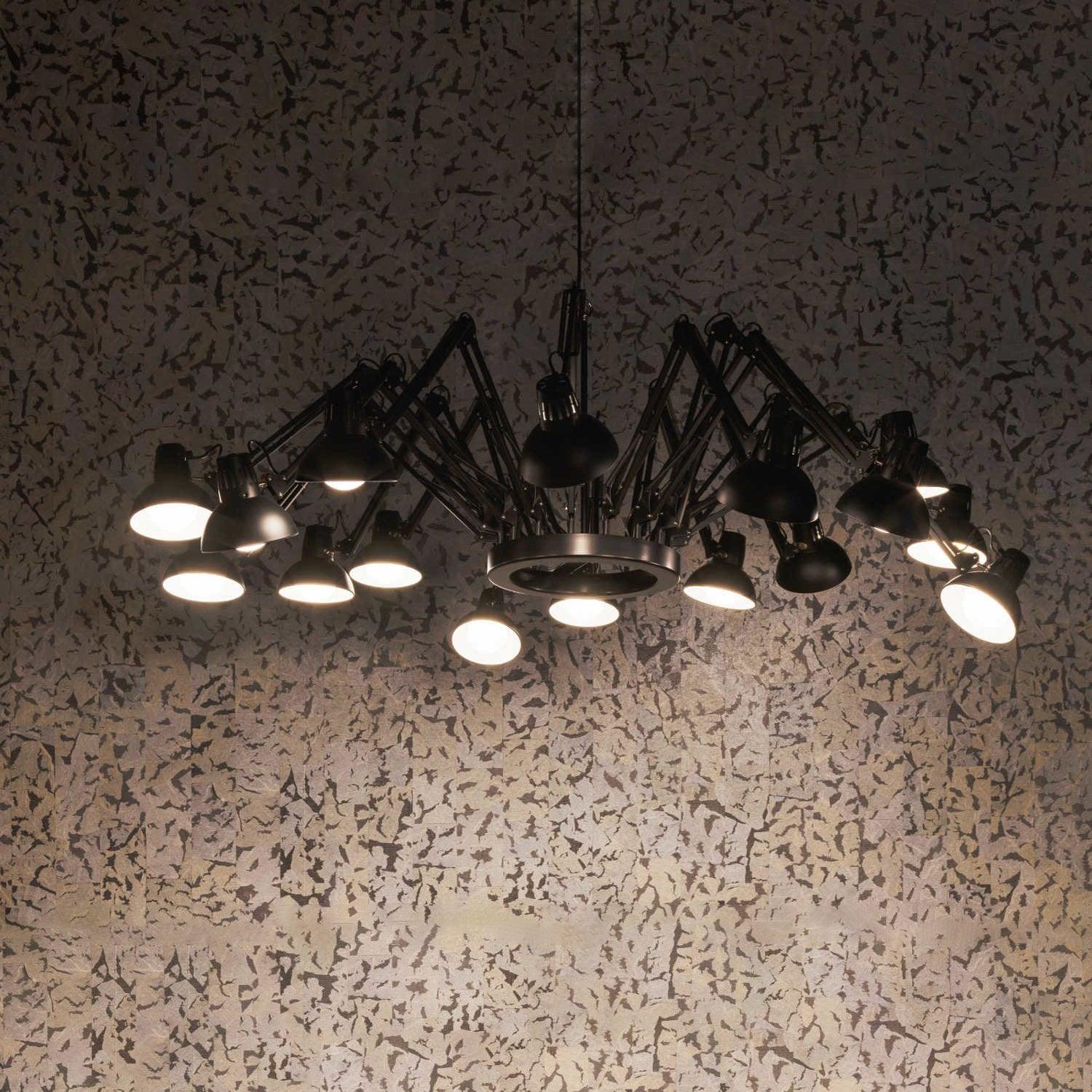 Livenu Chandelier Black Adjustable Multi Arm-Neutral Decor