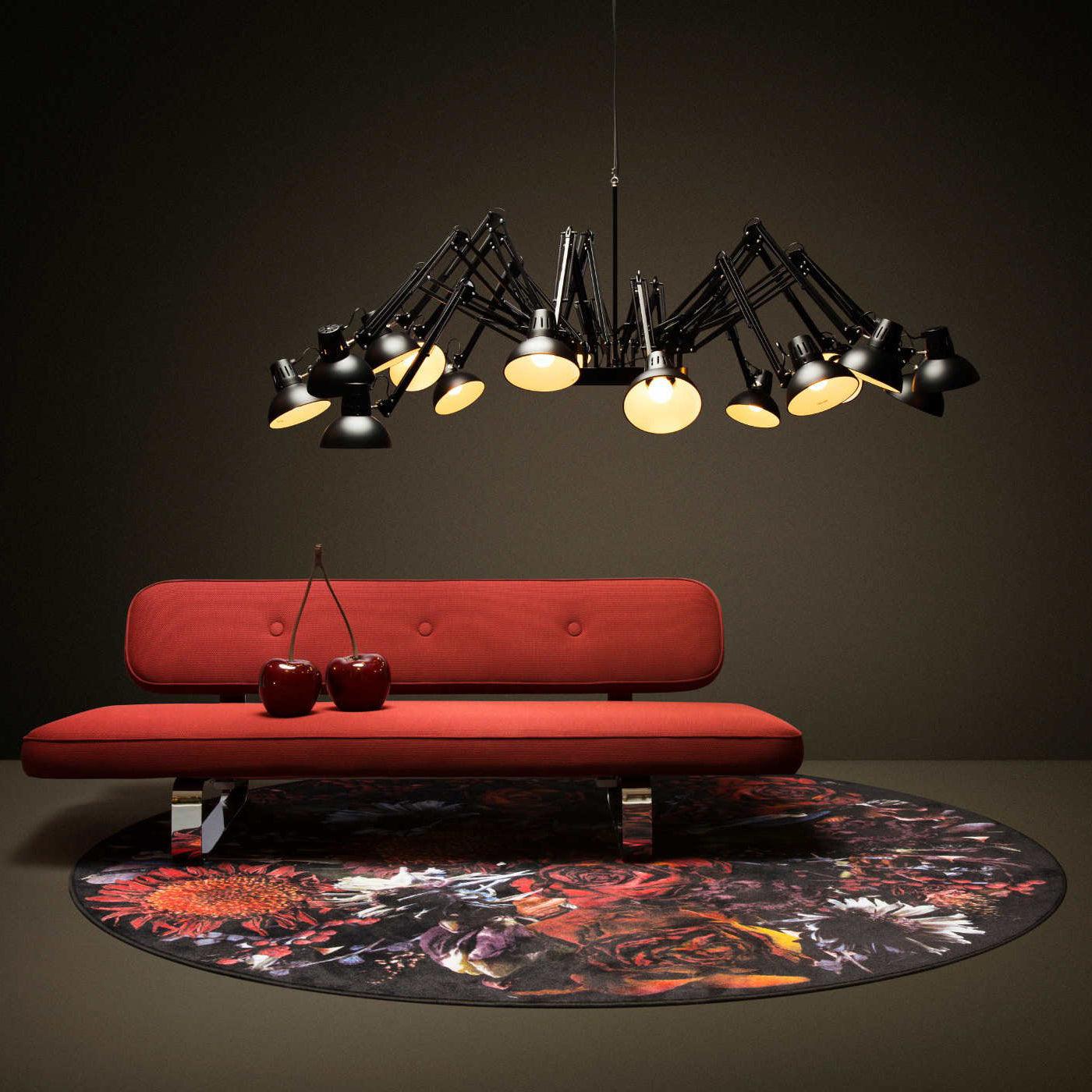 Livenu Chandelier Black Adjustable Multi Arm-Neutral Decor