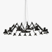 Livenu Chandelier Black Adjustable Multi Arm-Neutral Decor