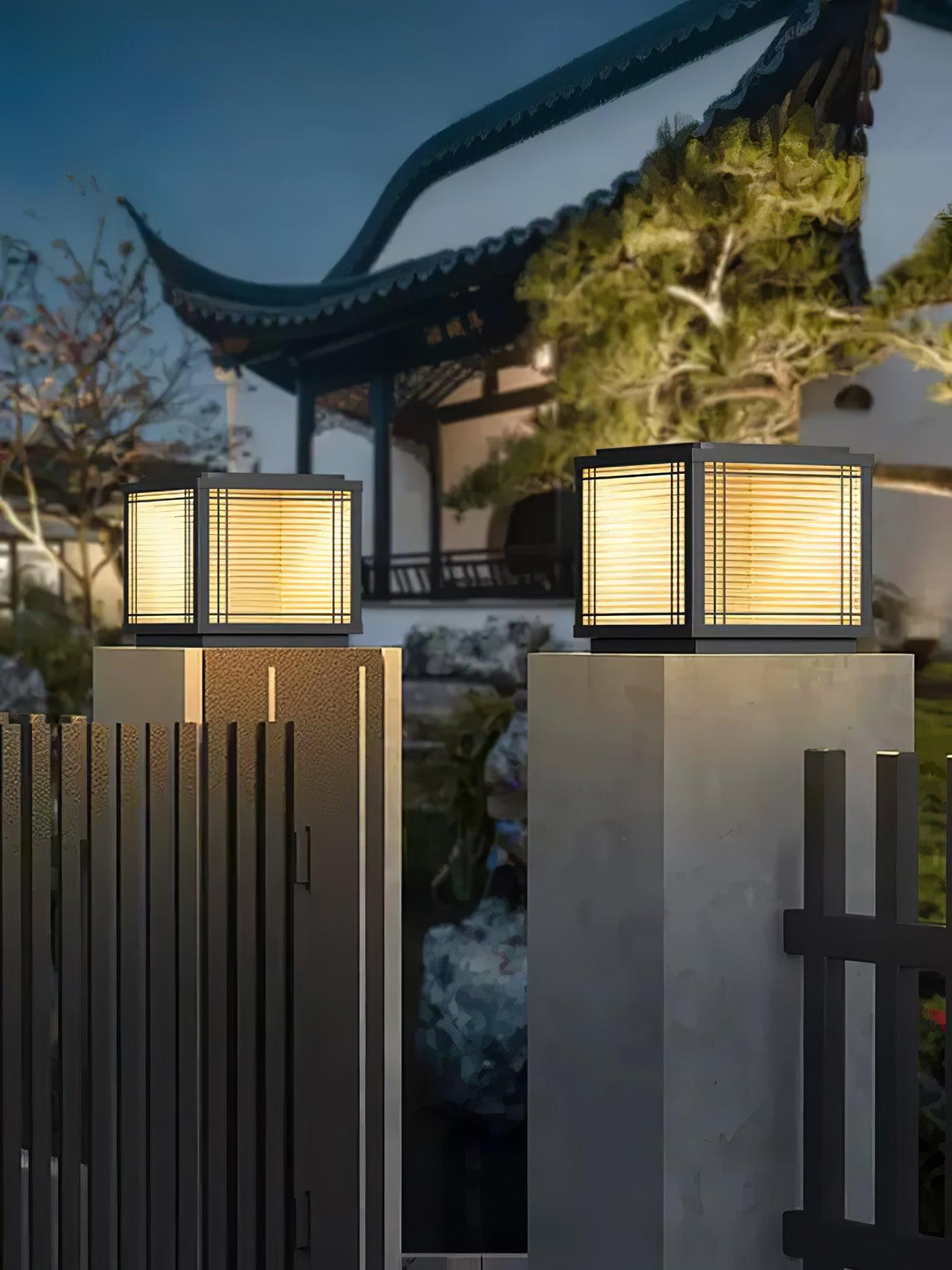 Glorin Steel Japanese-inspired Table Lamp-Neutral Decor