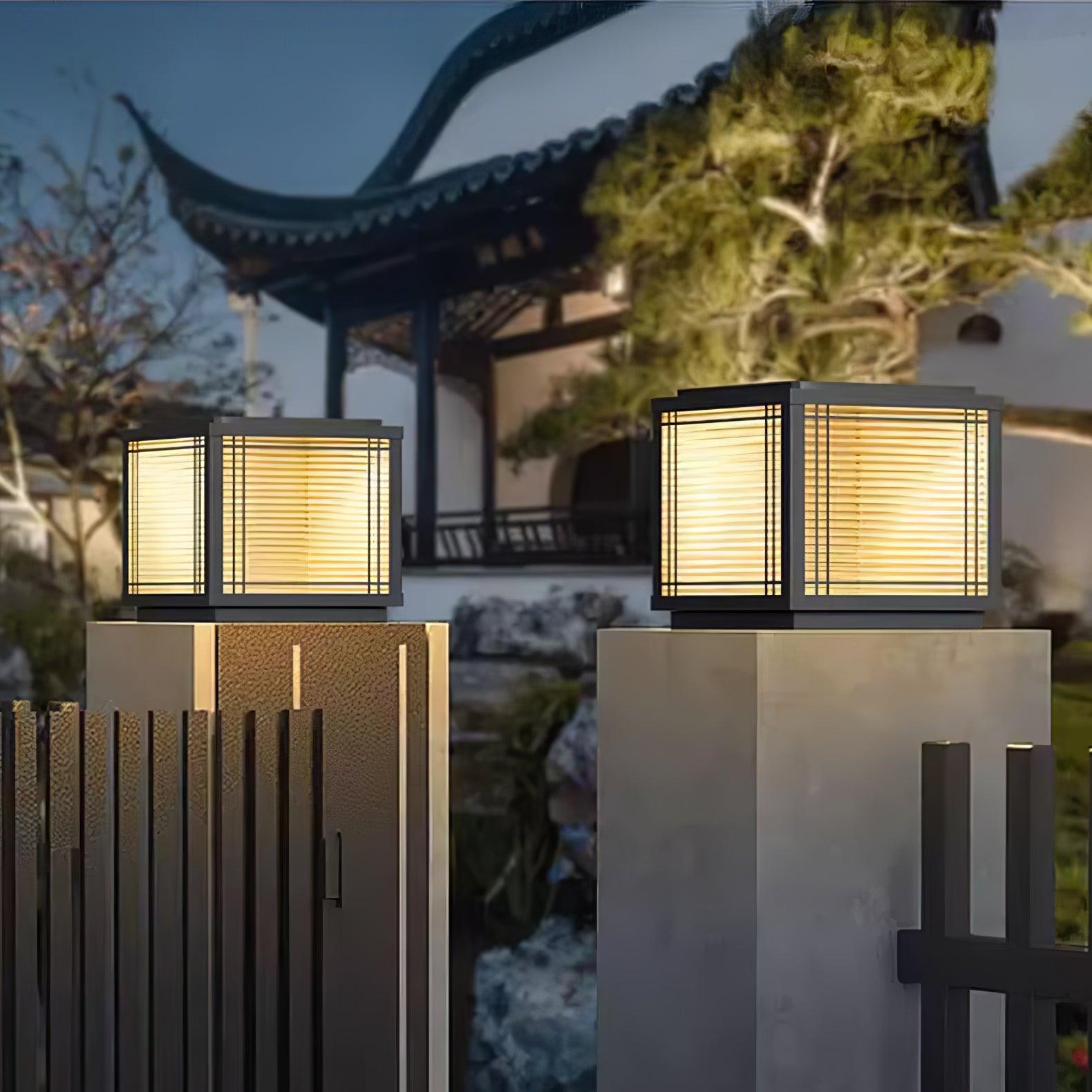 Glorin Steel Japanese-inspired Table Lamp-Neutral Decor