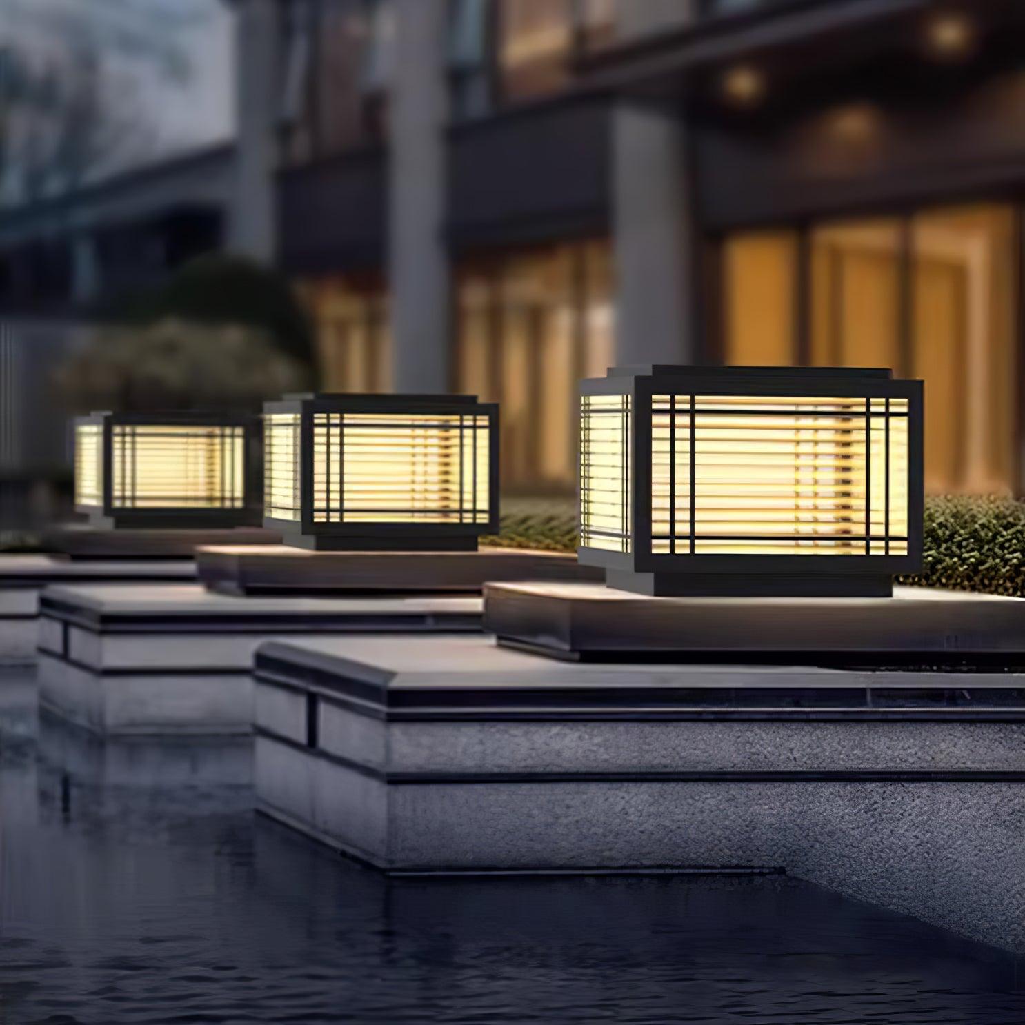 Glorin Steel Japanese-inspired Table Lamp-Neutral Decor