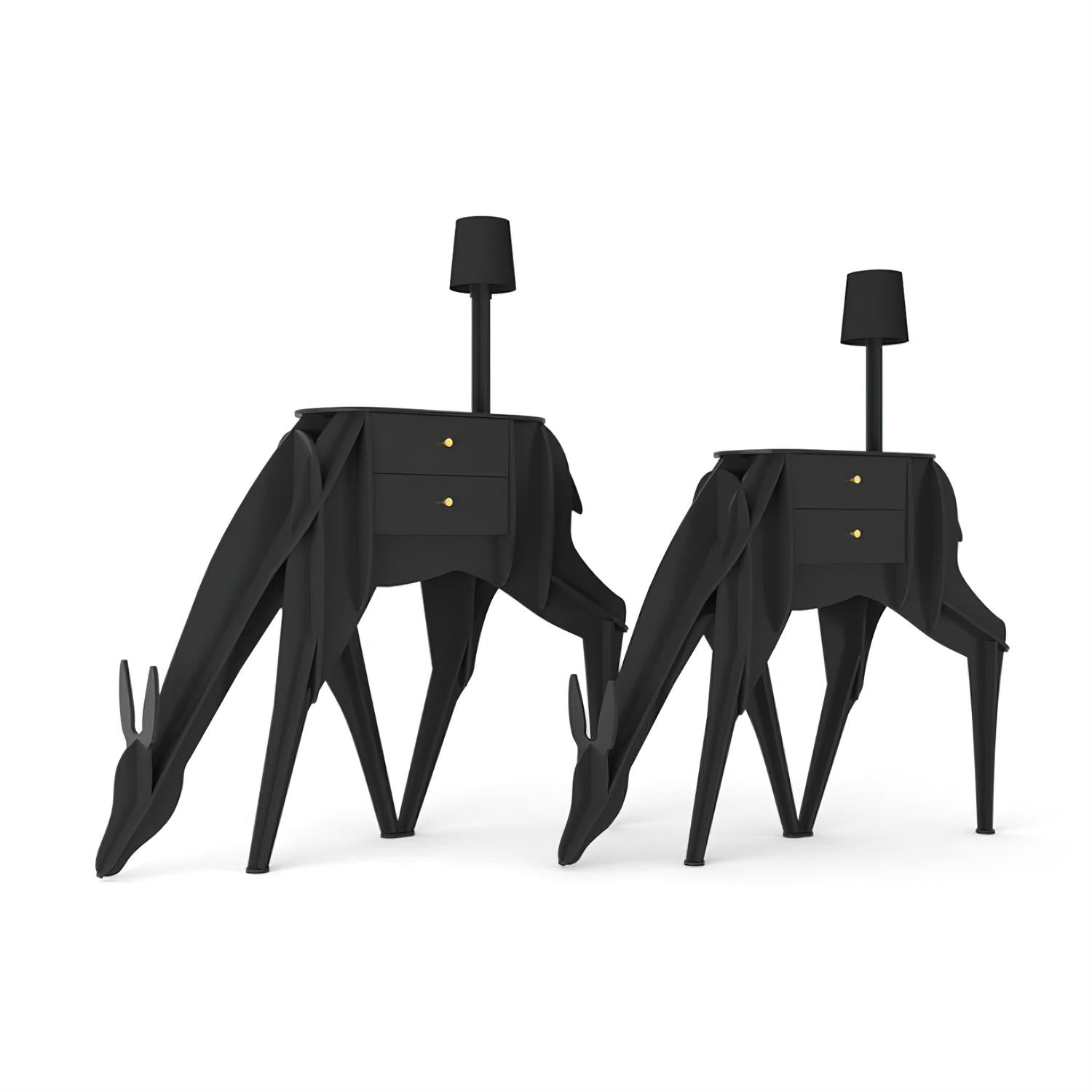 Peldes Deer-shaped Side Table-Neutral Decor