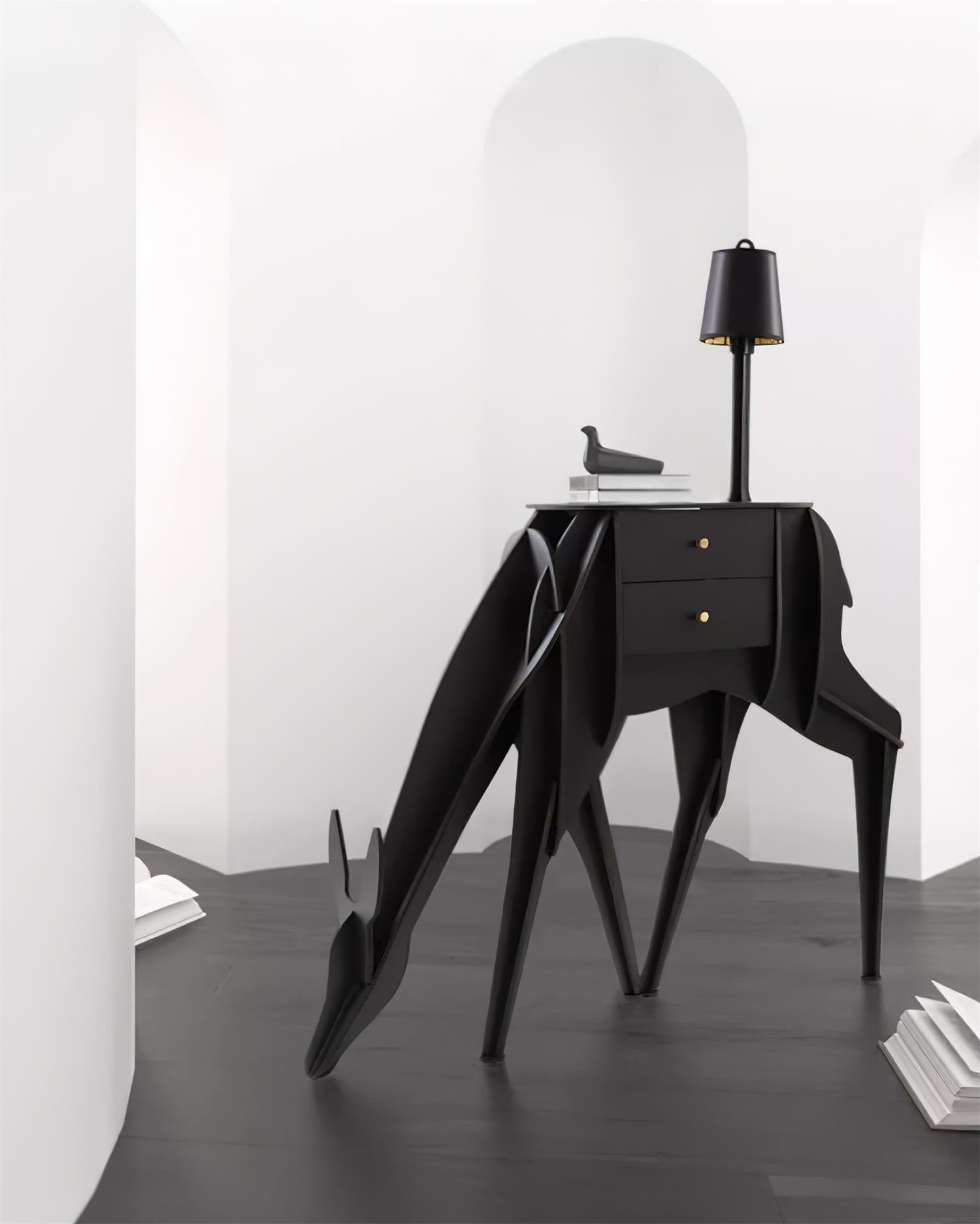 Peldes Deer-shaped Side Table-Neutral Decor