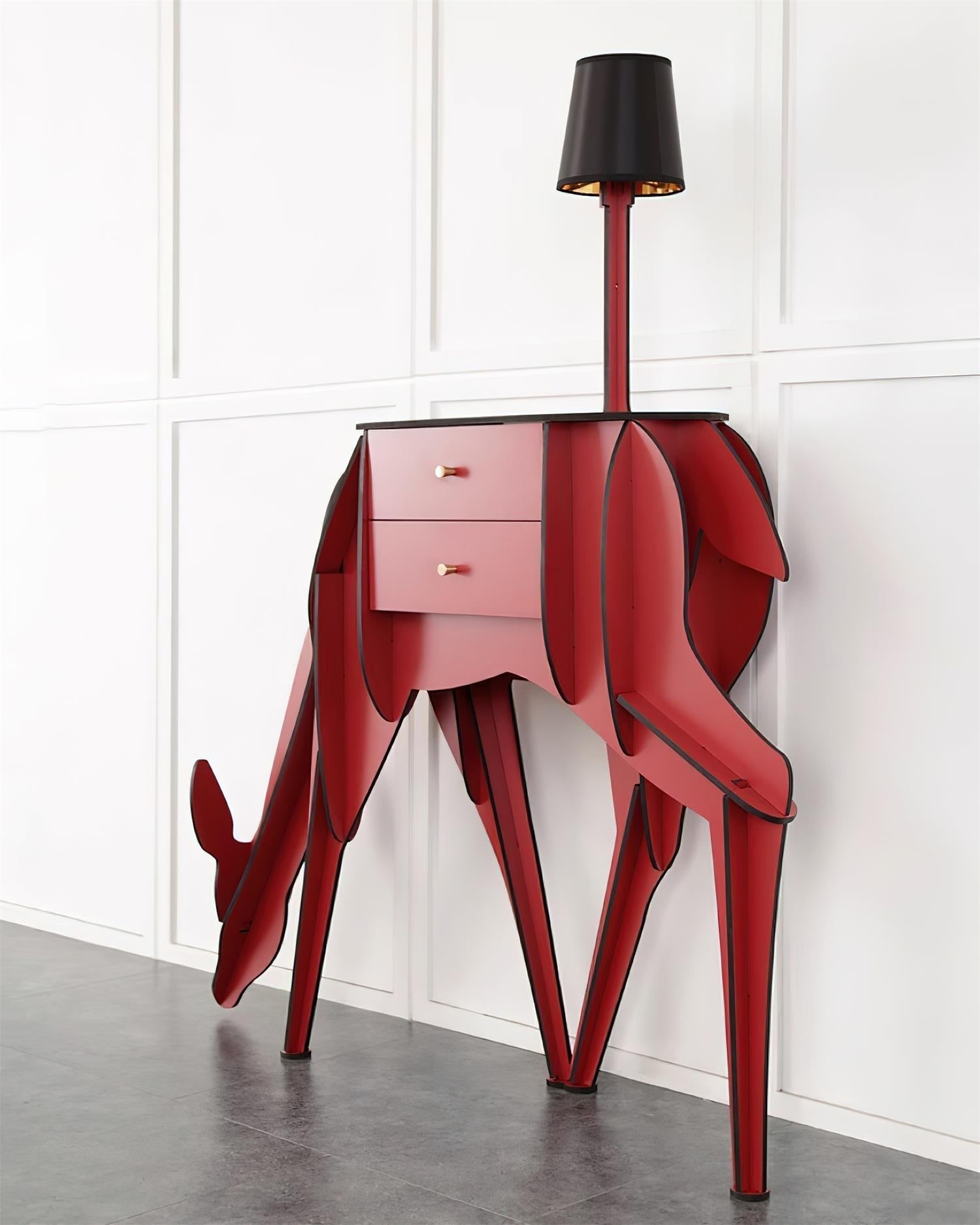 Peldes Deer-shaped Side Table-Neutral Decor