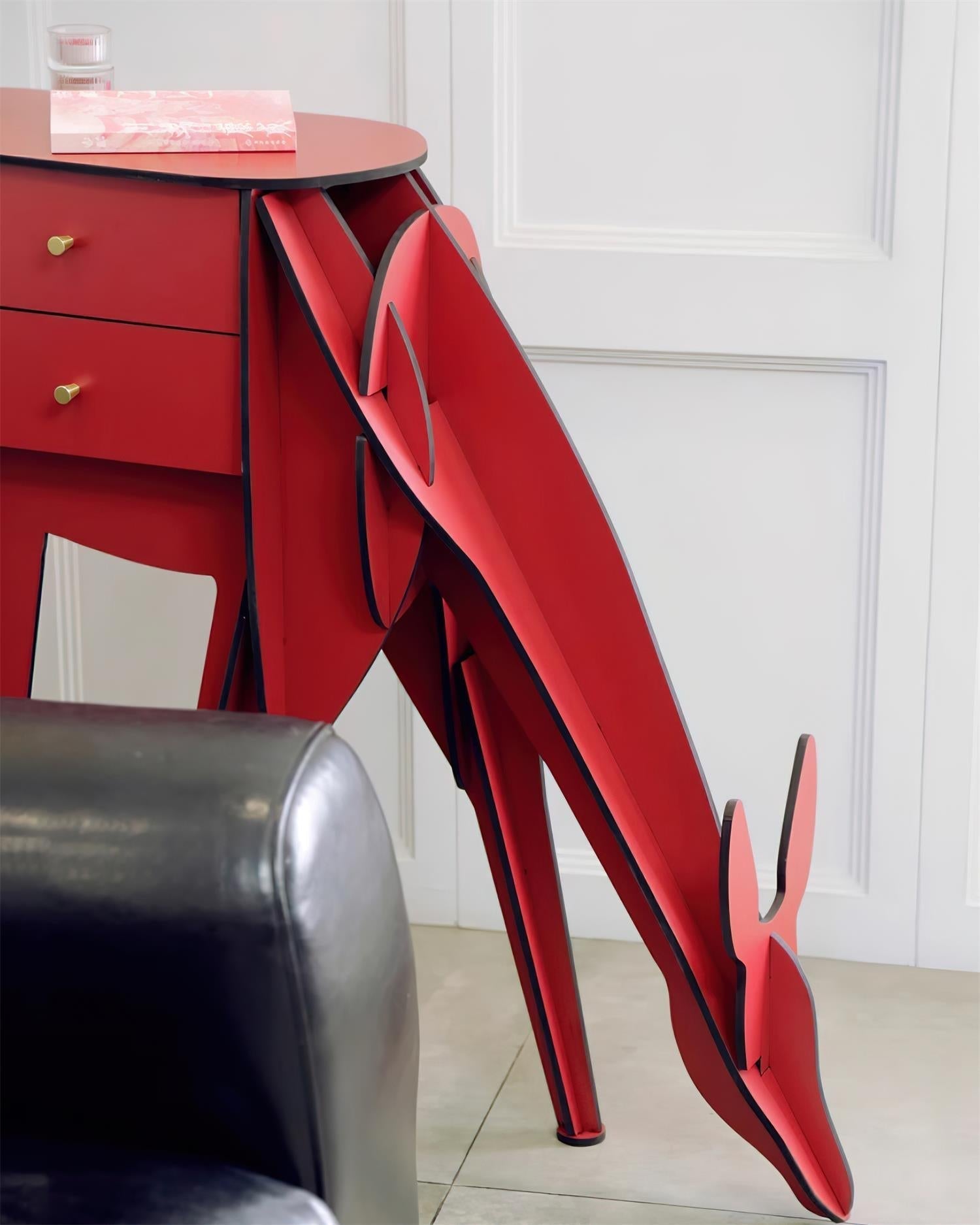 Peldes Deer-shaped Side Table-Neutral Decor