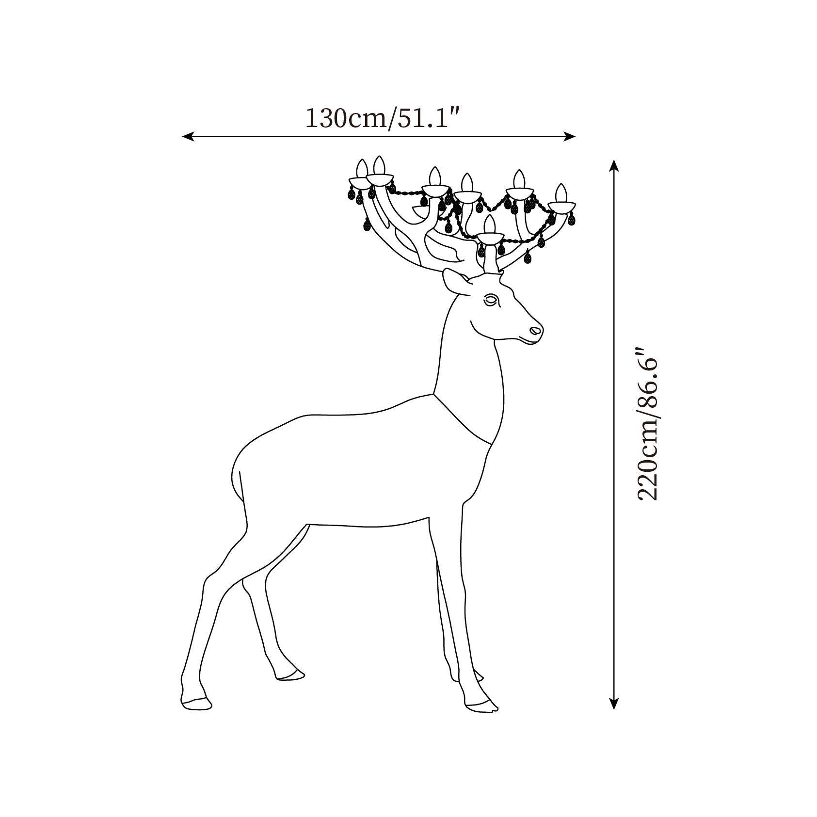 Stag Sculpture Floor Lamp