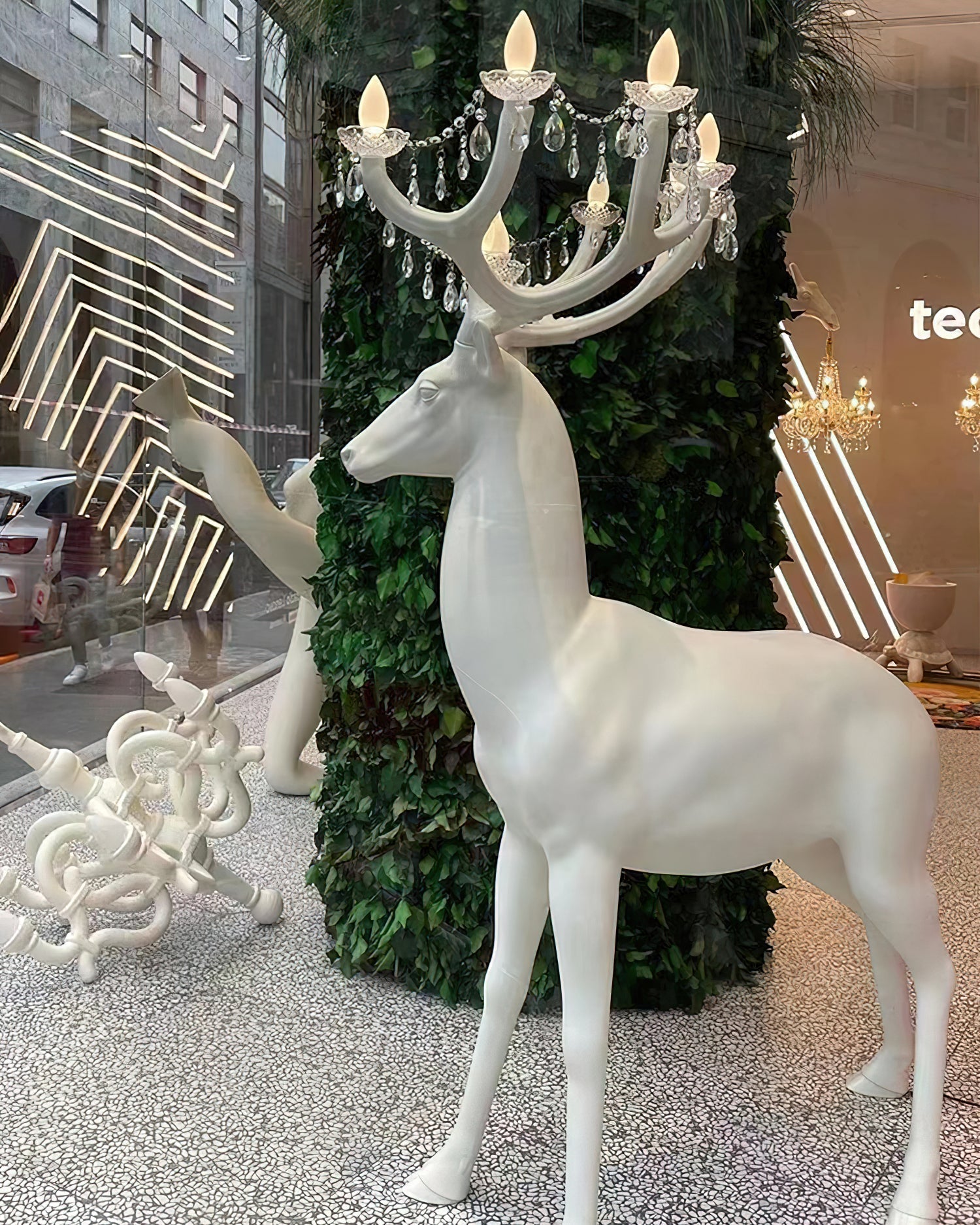 Stag Sculpture Floor Lamp