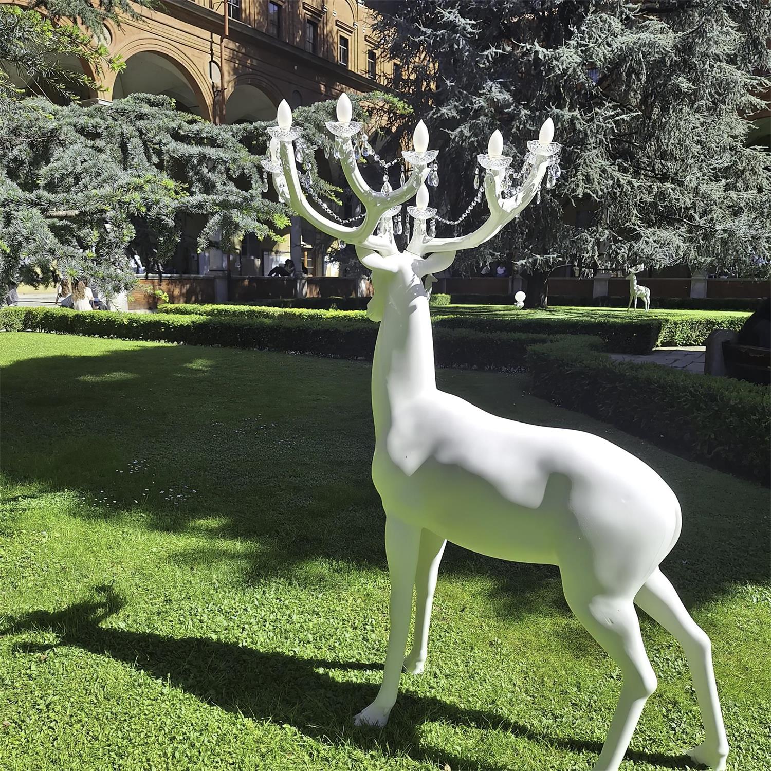Stag Sculpture Floor Lamp