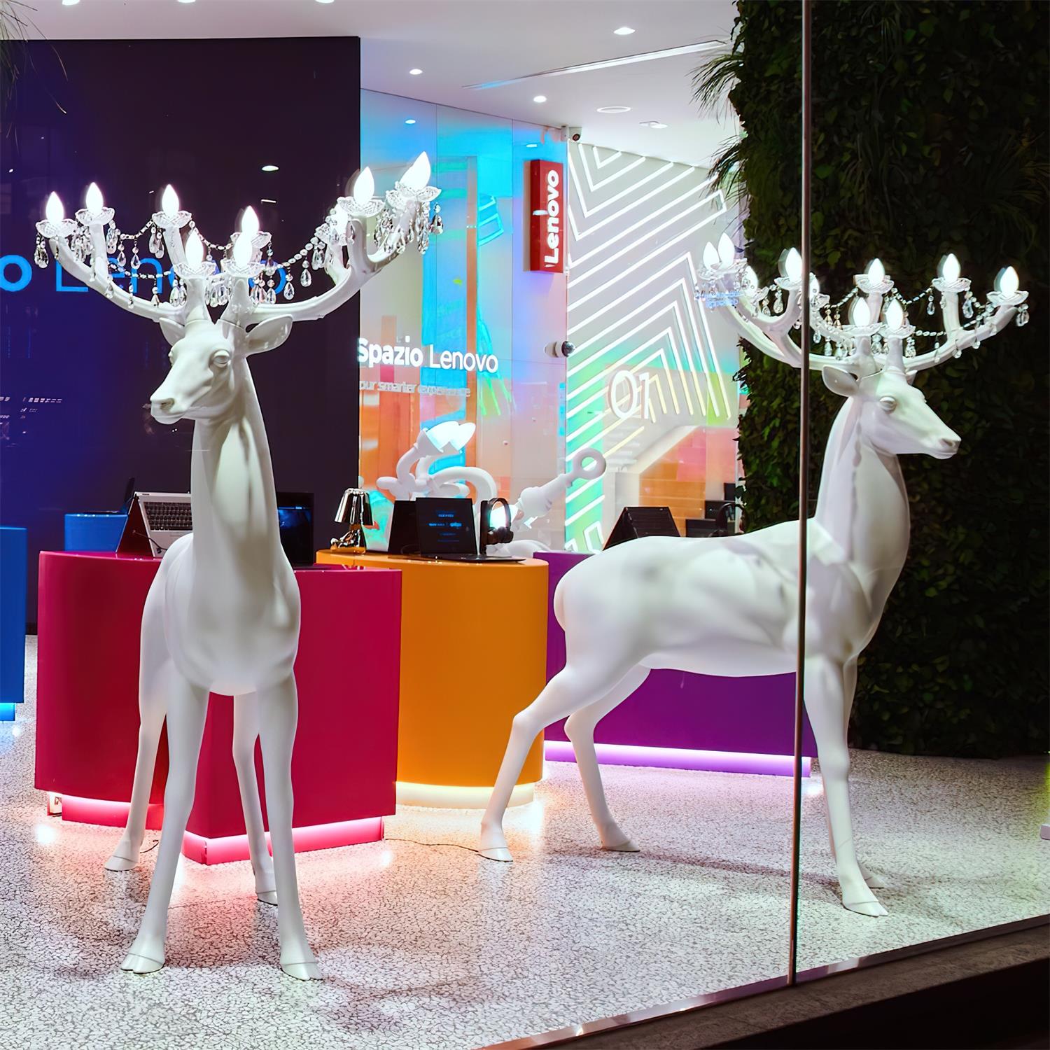 Stag Sculpture Floor Lamp