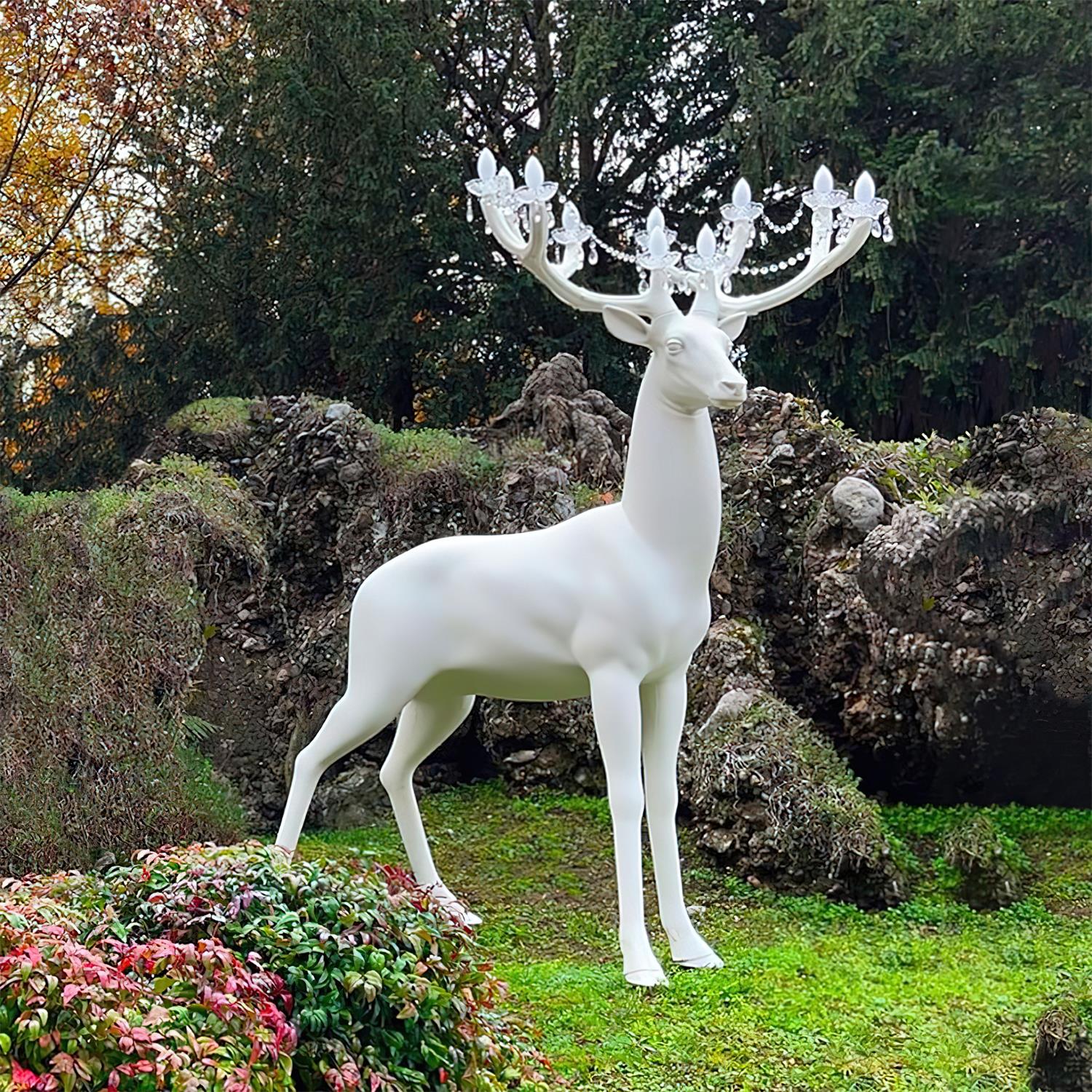 Stag Sculpture Floor Lamp