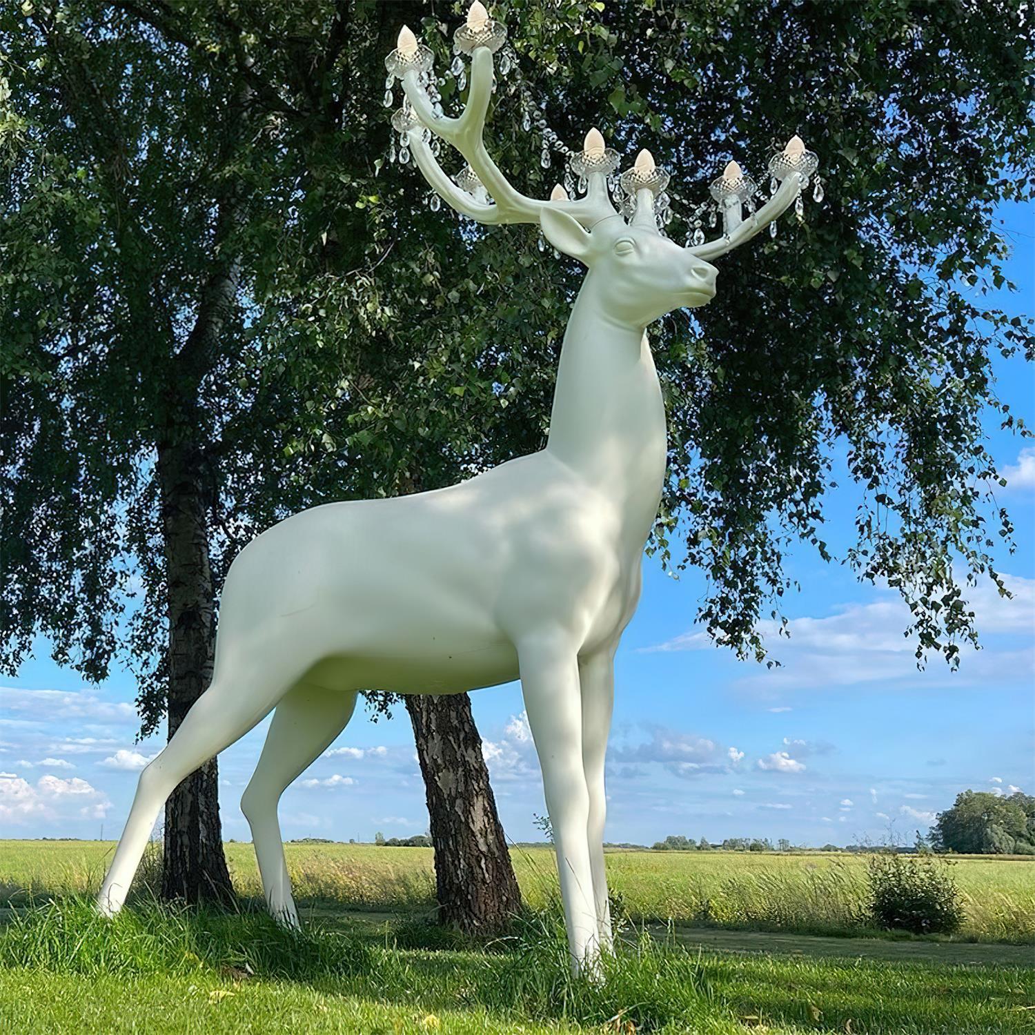Stag Sculpture Floor Lamp