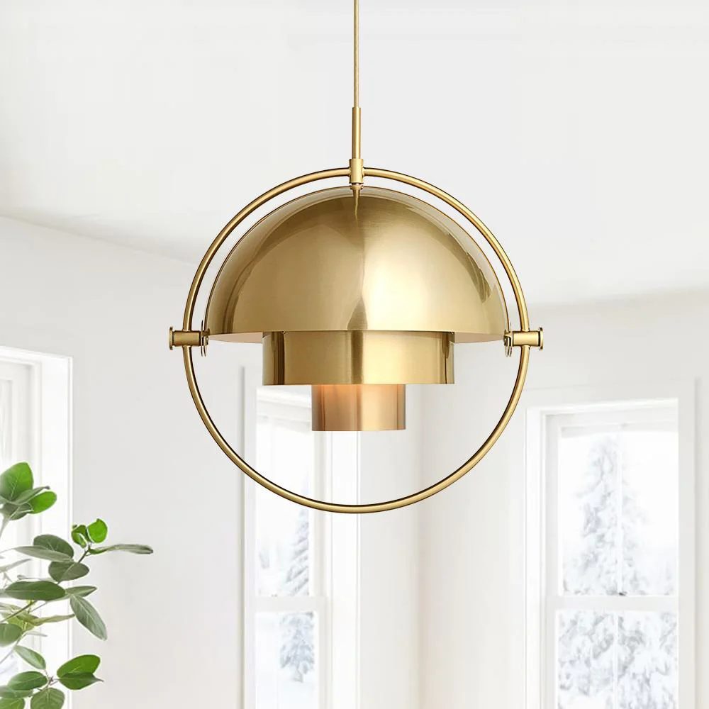 Lustra Pendant Lamp Deformed Ball Golden-Neutral Decor