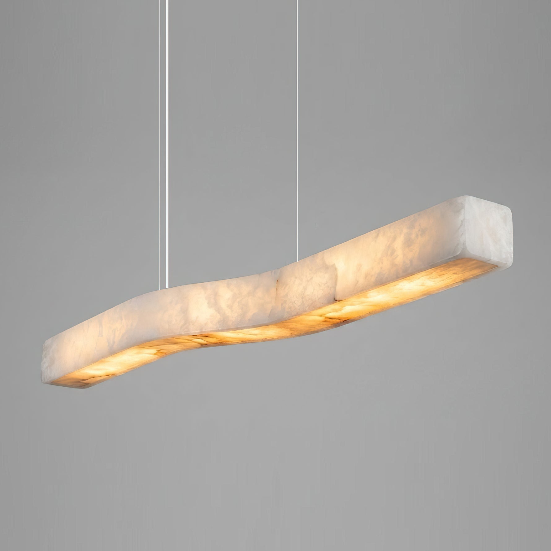 Dimension diagram for the compact Camur chandelier.