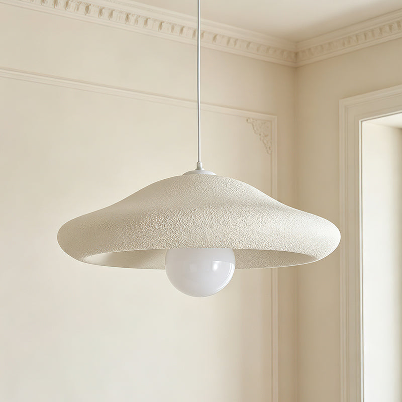 View from underneath the Chalk Pendant Light, showing the bulb socket.