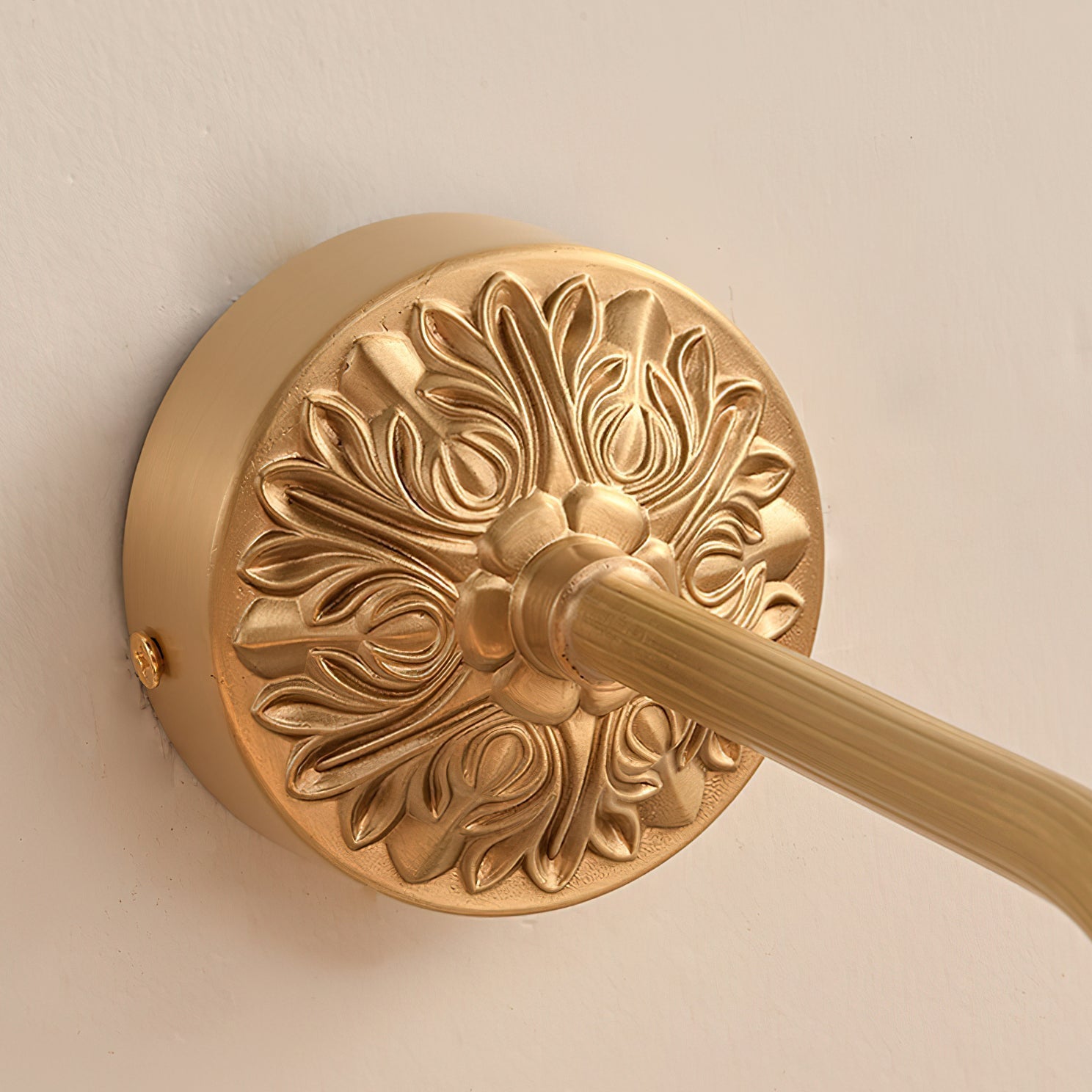 The sconce shown in a hallway setting.