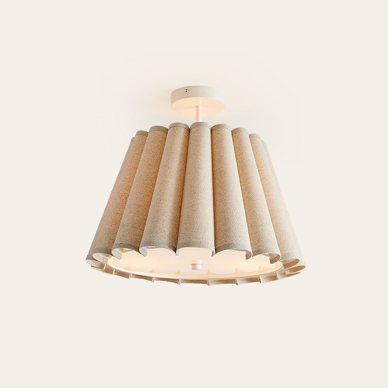 Elara Scalloped Flush Mount