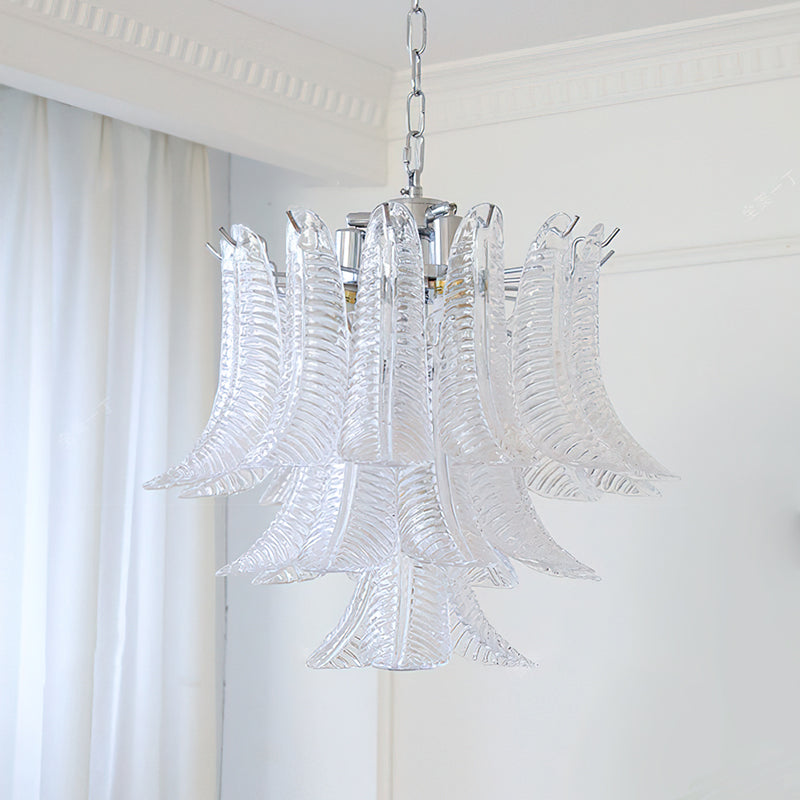 Small size (50cm) Eclissi Chandelier in an entryway.