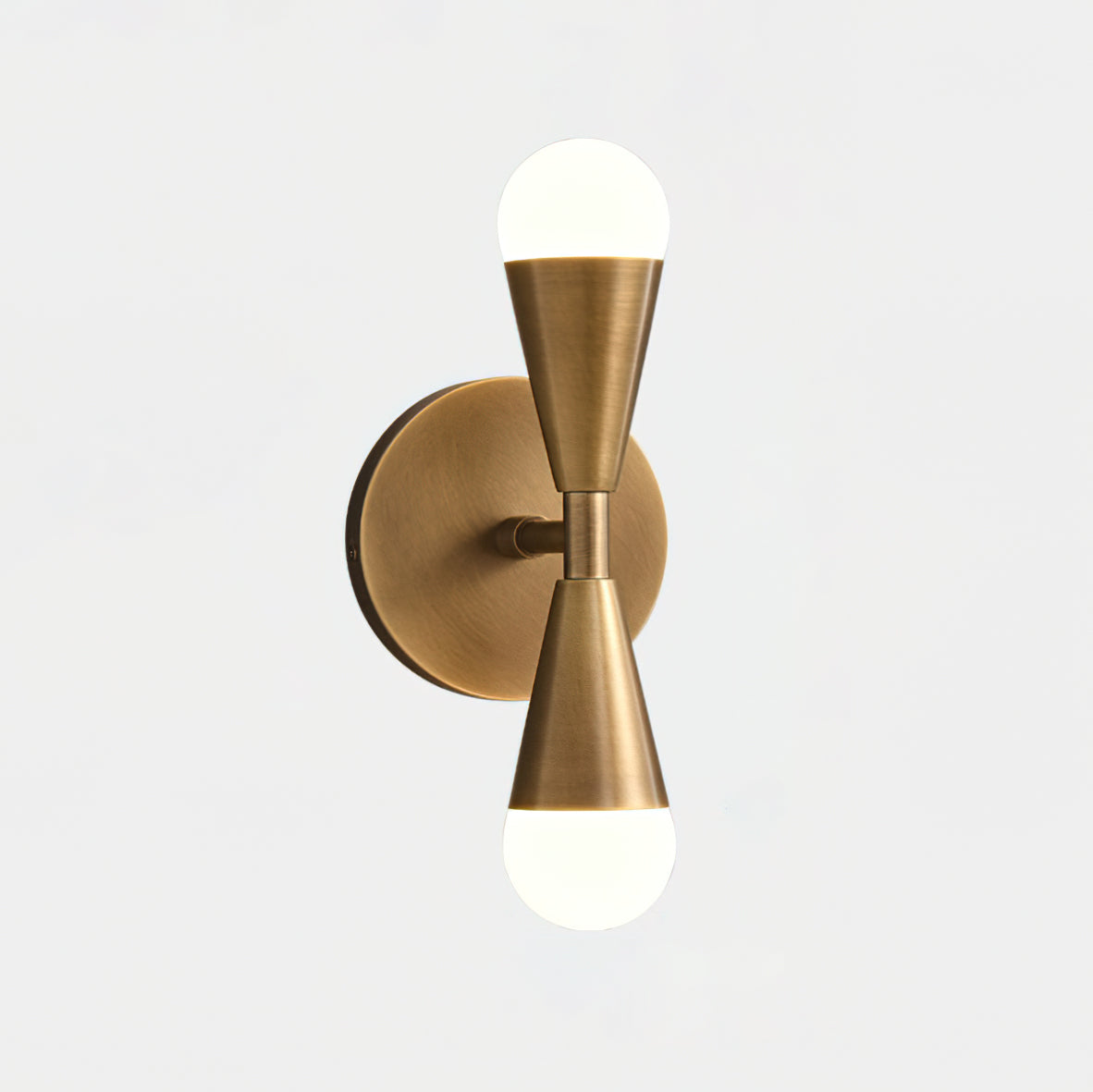 Diagram showing the dimensions for Model B of the Harlan Gooseneck Sconce.