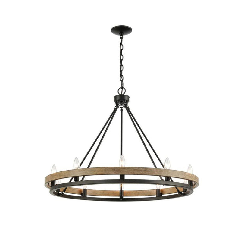 Diagram showing the dimensions for the different sizes of the chandelier.
