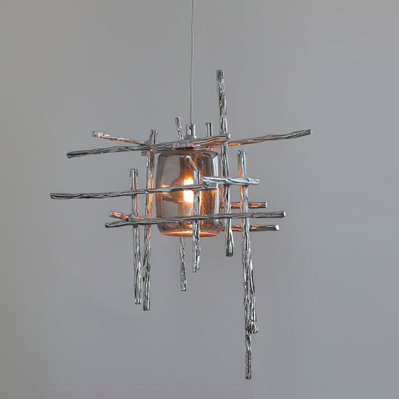 View from below the Kova Pendant Light, showing the bulb fixture.