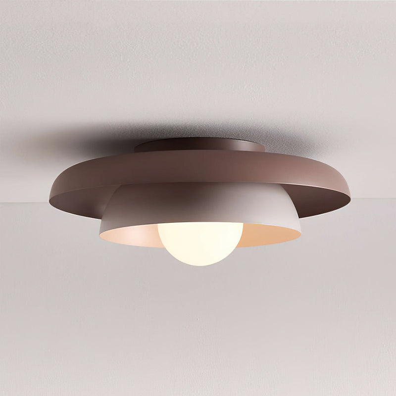 Diagram showing the dimensions of the Miller Double Flush Mount.