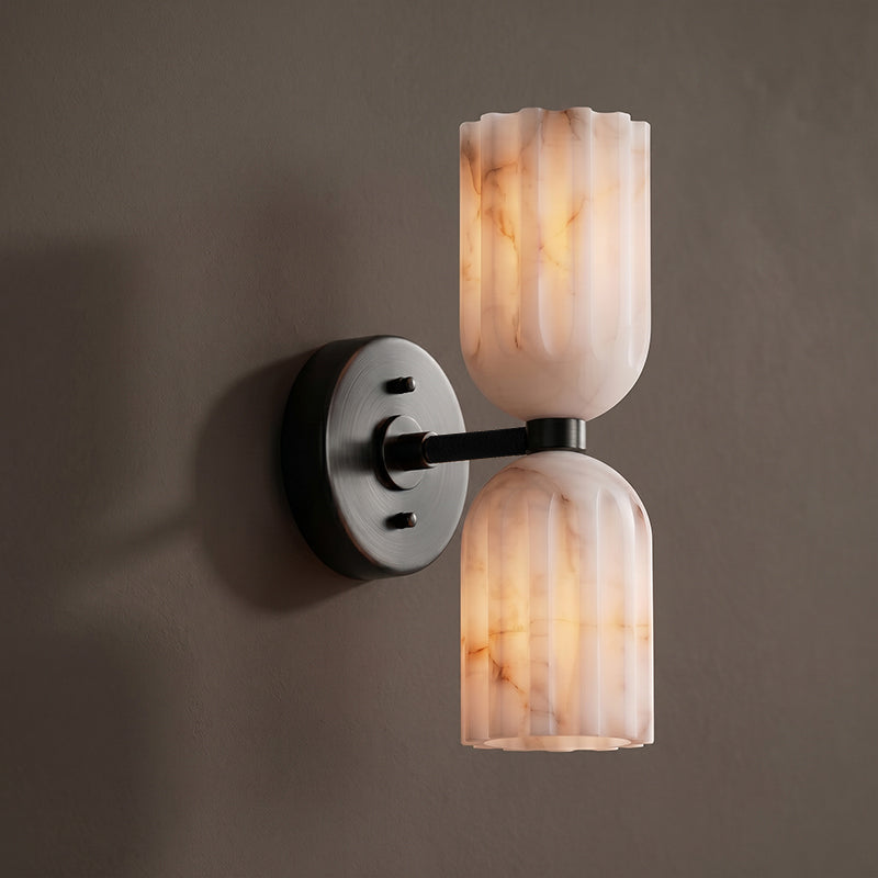 Amber Alabaster Wall Sconce