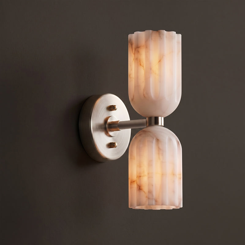Amber Alabaster Wall Sconce