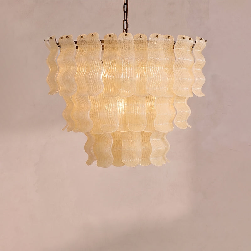 Odette Textured Wave Chandelier