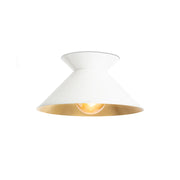Stellan Cone Flush Mount in white, shown against a plain background.