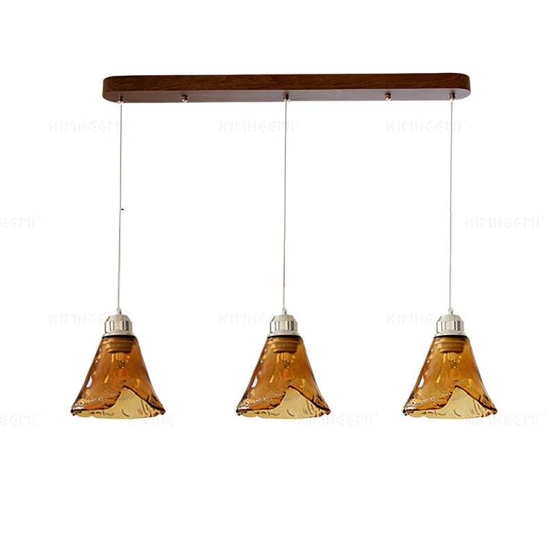 Amber Glass Pendant Light