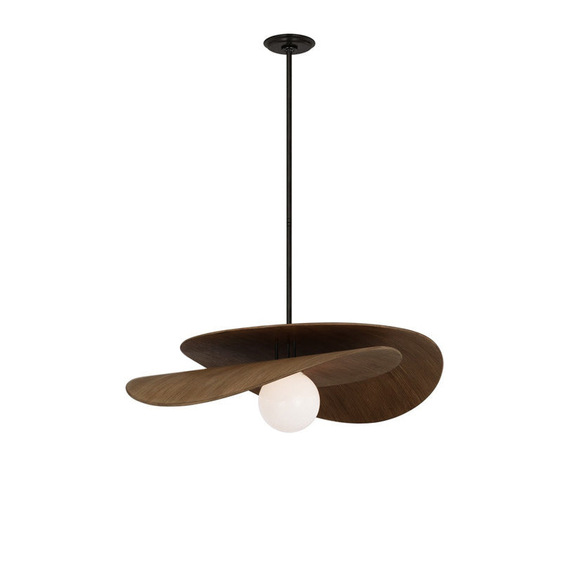 A diagram illustrating the dimensions of the Zane pendant light: L 81cm x H 28cm.