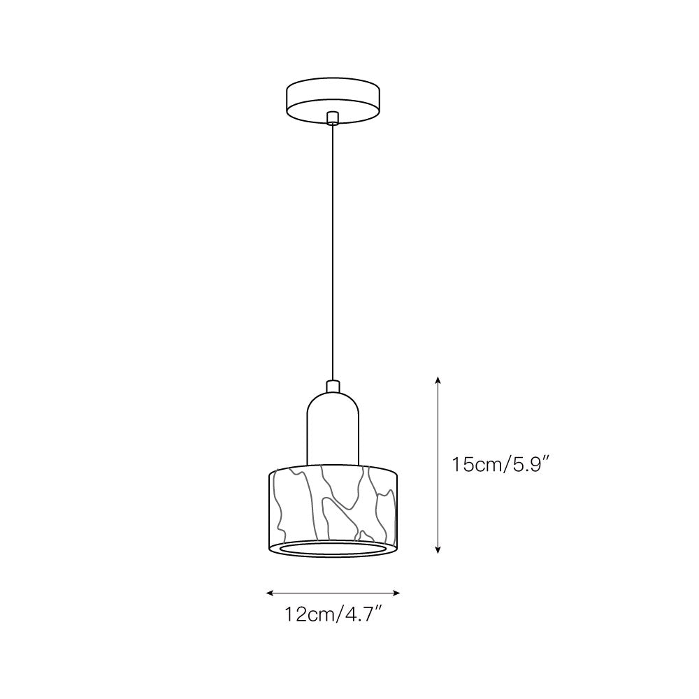 Flair Marble Pendant Lamp-Neutral Decor