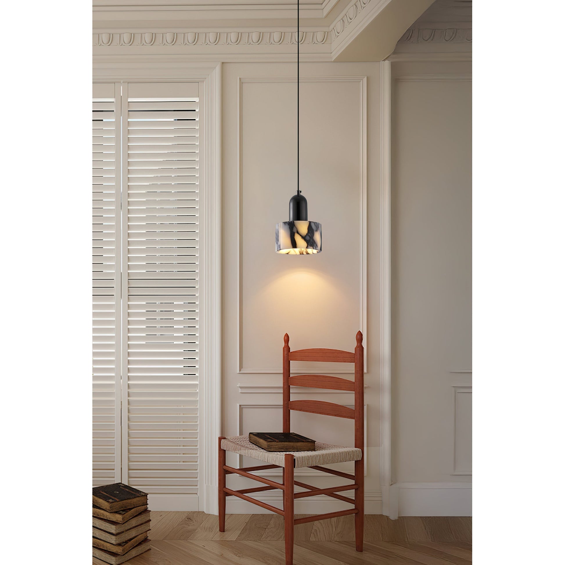 Flair Marble Pendant Lamp-Neutral Decor