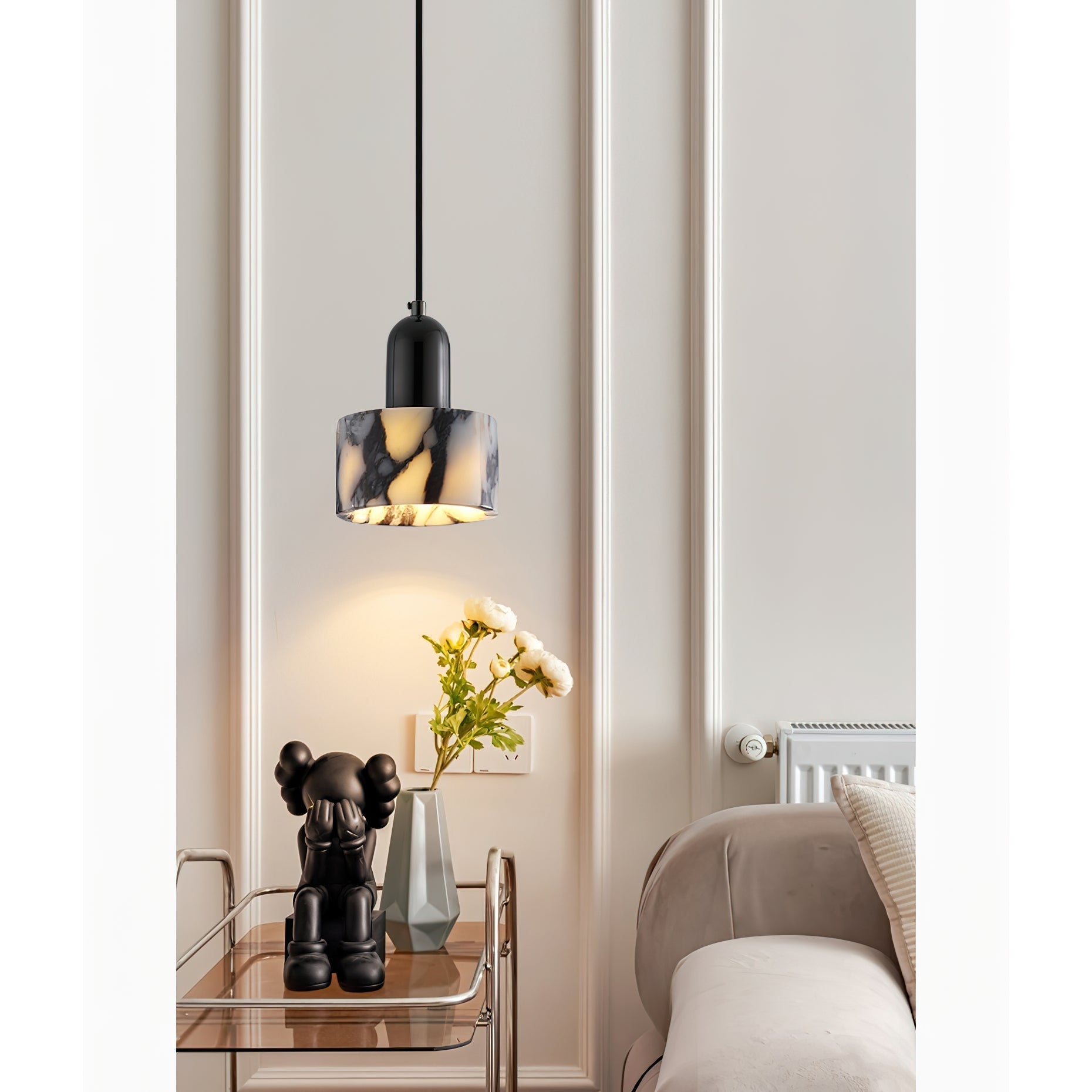 Flair Marble Pendant Lamp-Neutral Decor