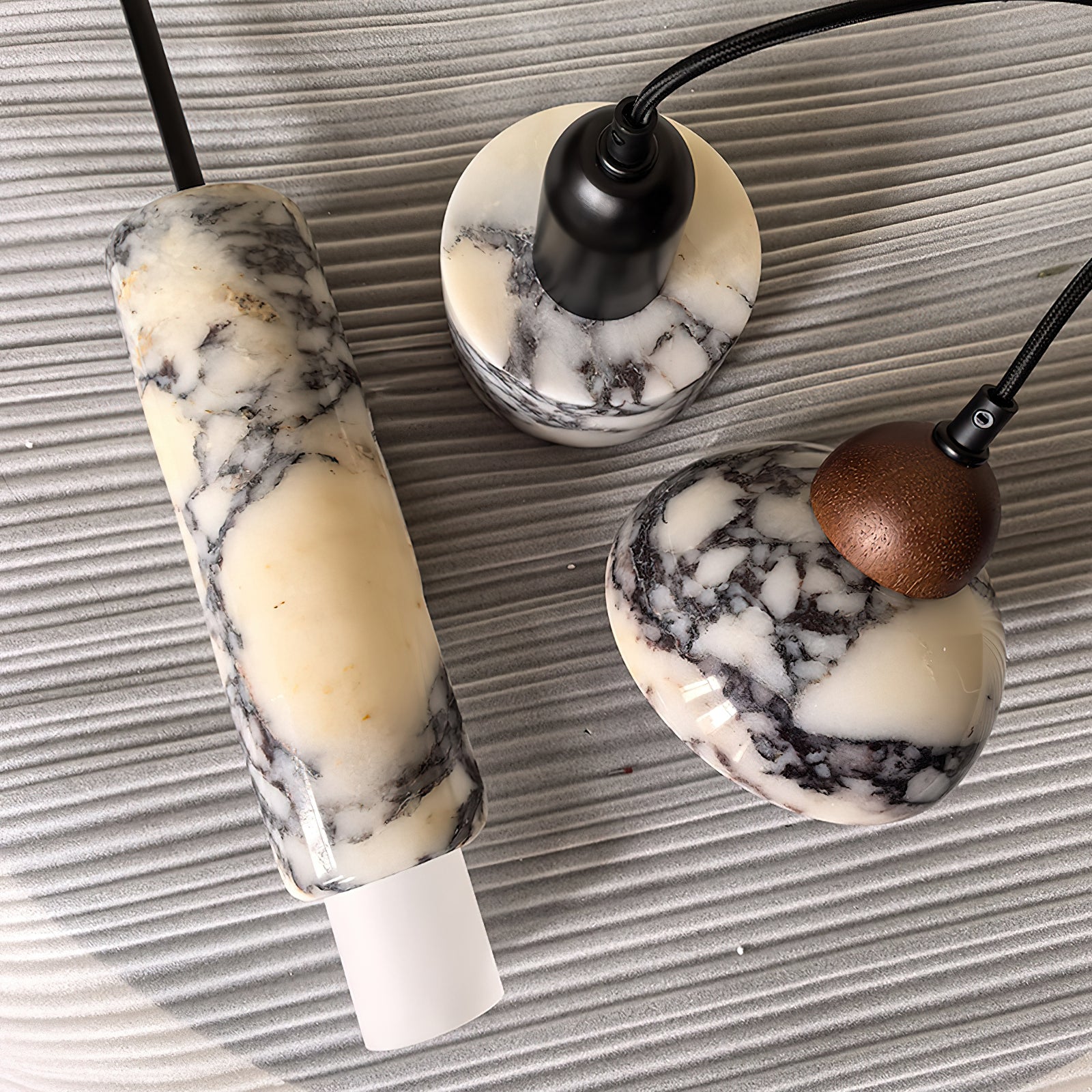 Flair Marble Pendant Lamp-Neutral Decor
