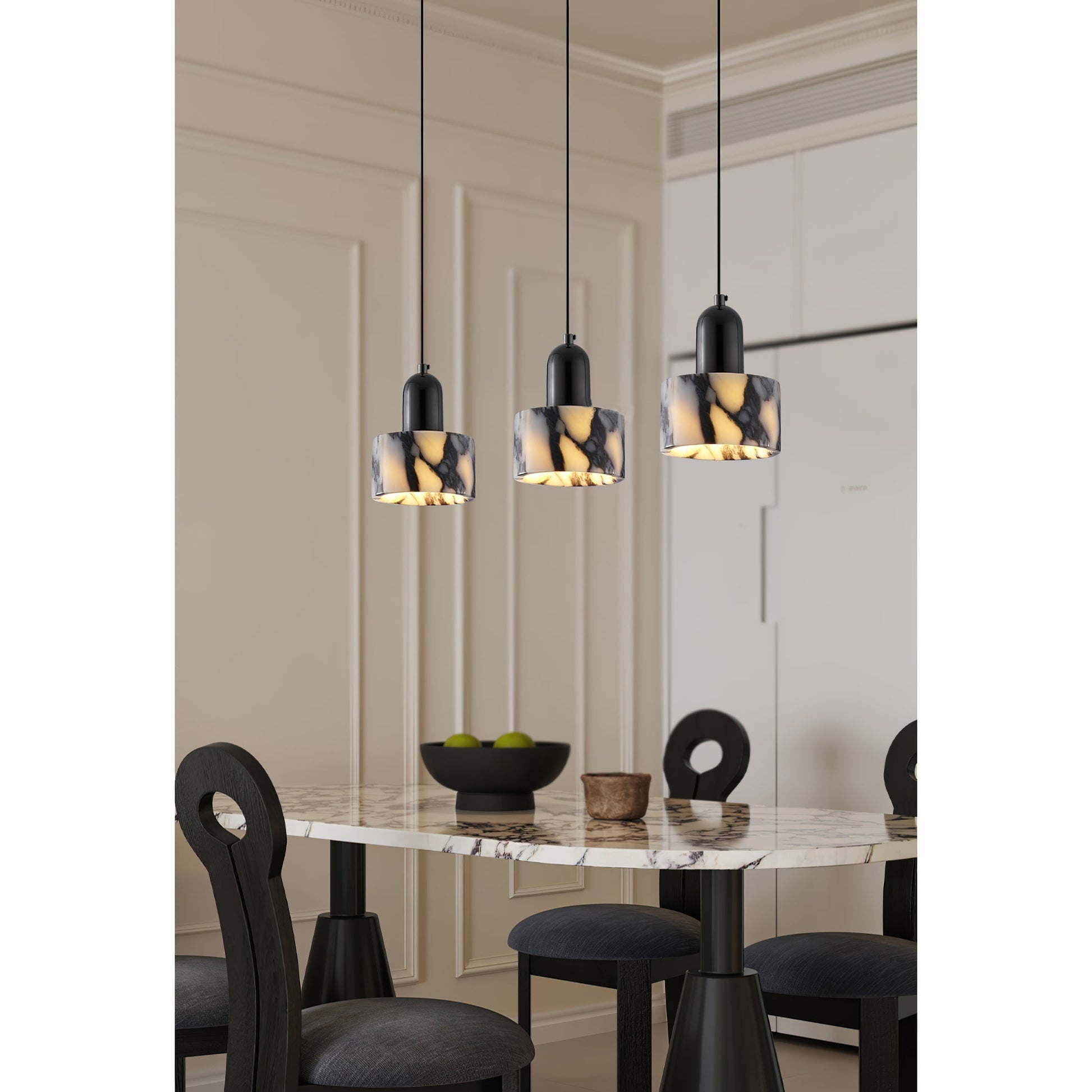 Flair Marble Pendant Lamp-Neutral Decor
