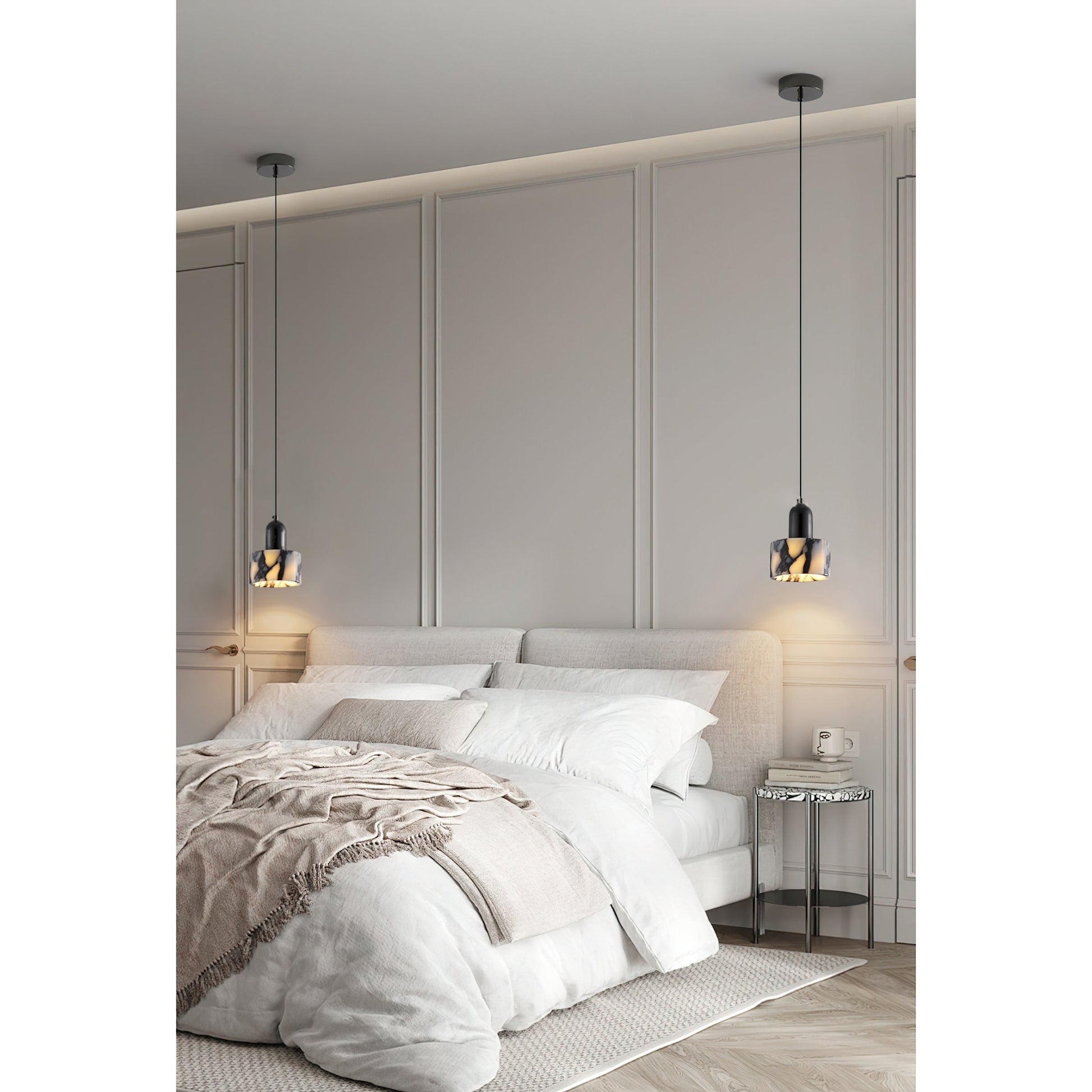Flair Marble Pendant Lamp-Neutral Decor