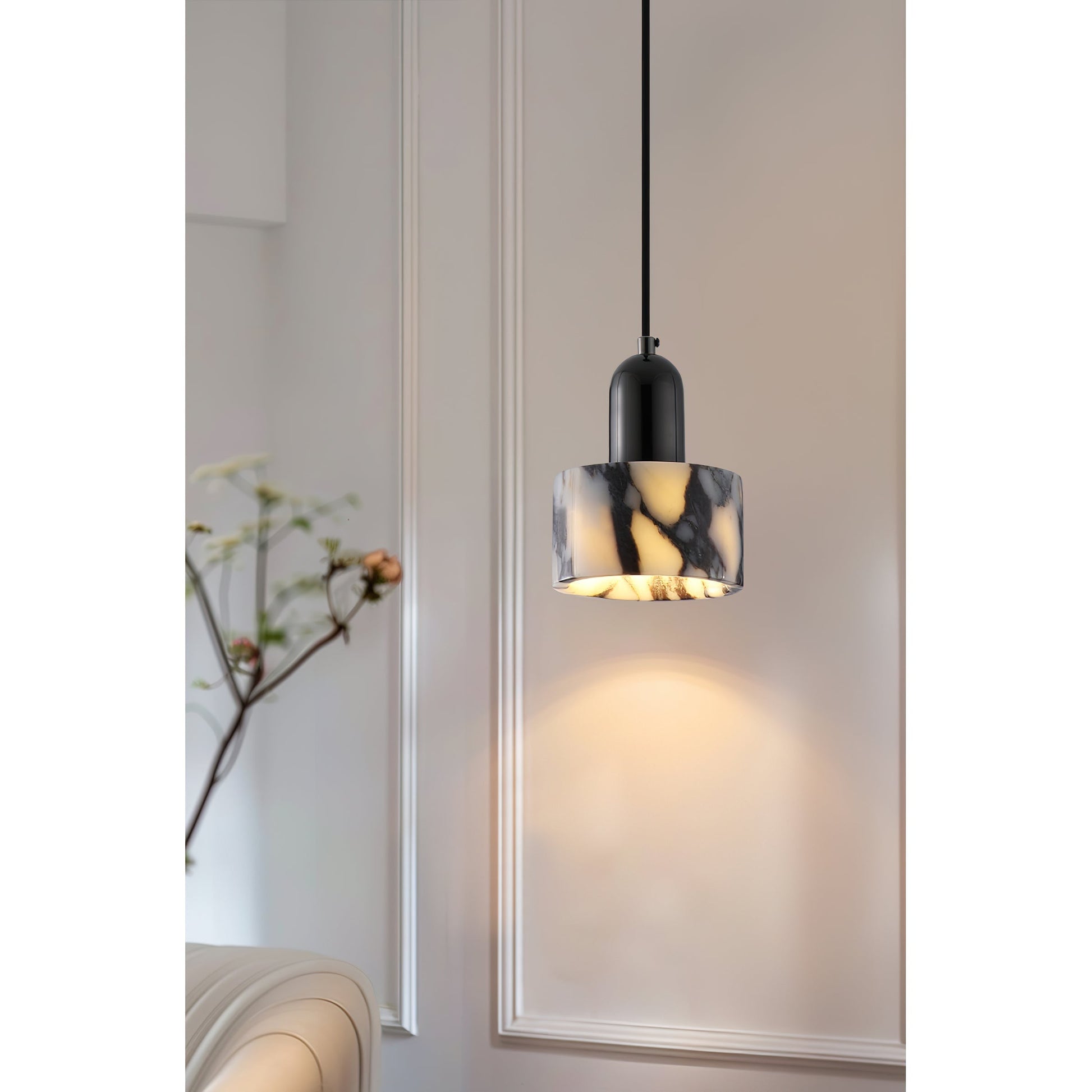 Flair Marble Pendant Lamp-Neutral Decor