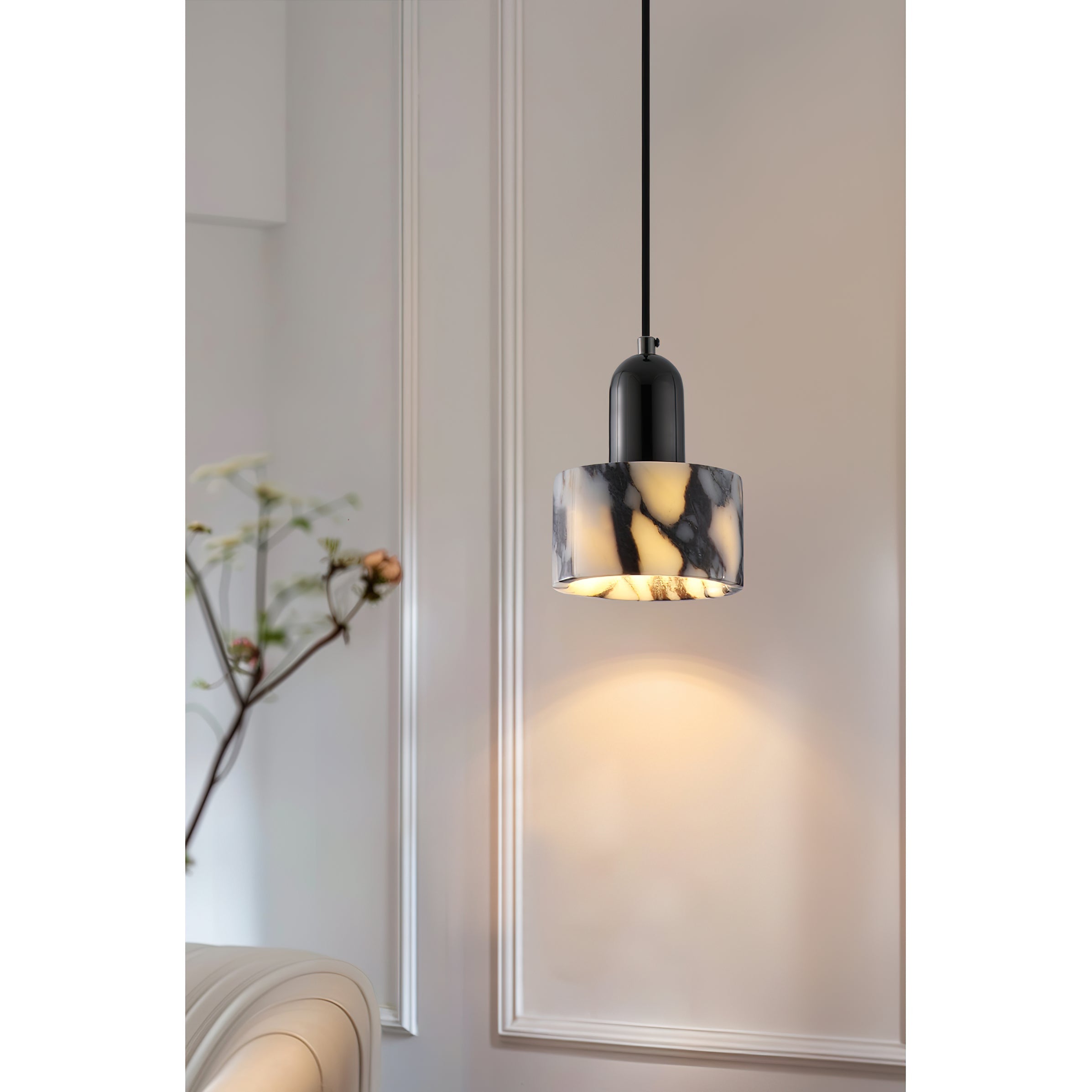 Flair Marble Pendant Lamp-Neutral Decor