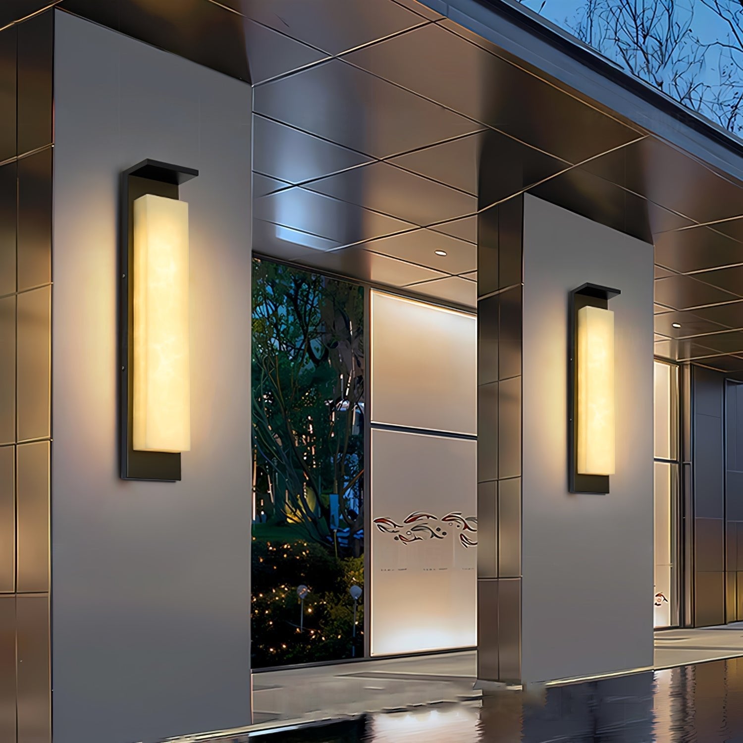 Ushaor Modern Minimalist Outdoor Wall Light-Neutral Decor
